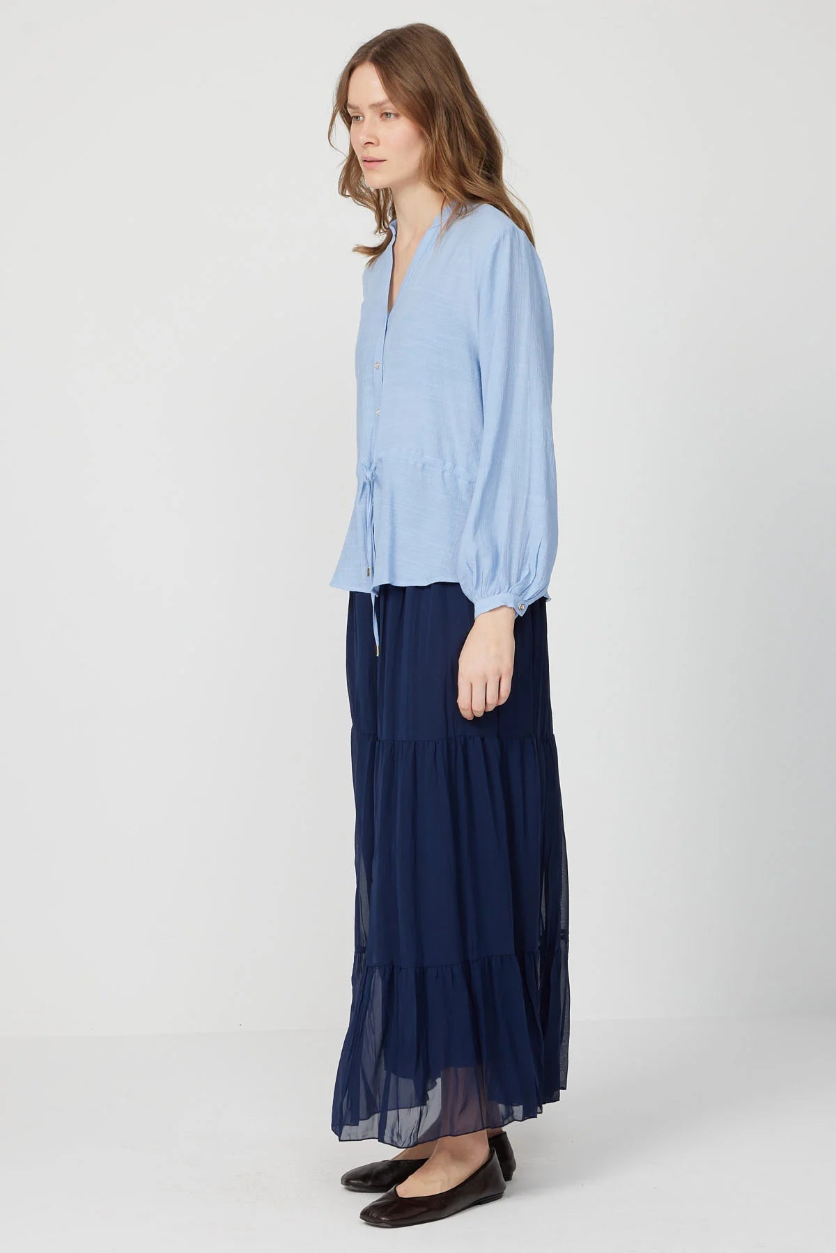 تەنووری شیفۆنی پلیتکراوی ئافرەتان