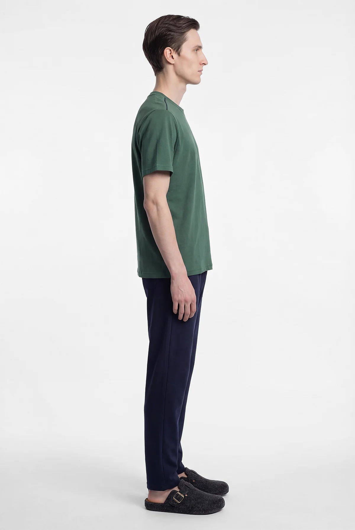 طقم بيجاما للرجال بأكمام قصيرة بنقوش