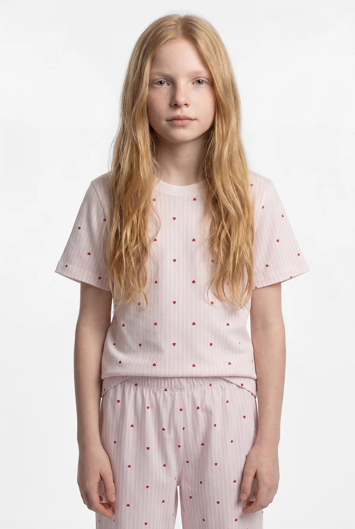 Girls' Basic Printed Pajama Set