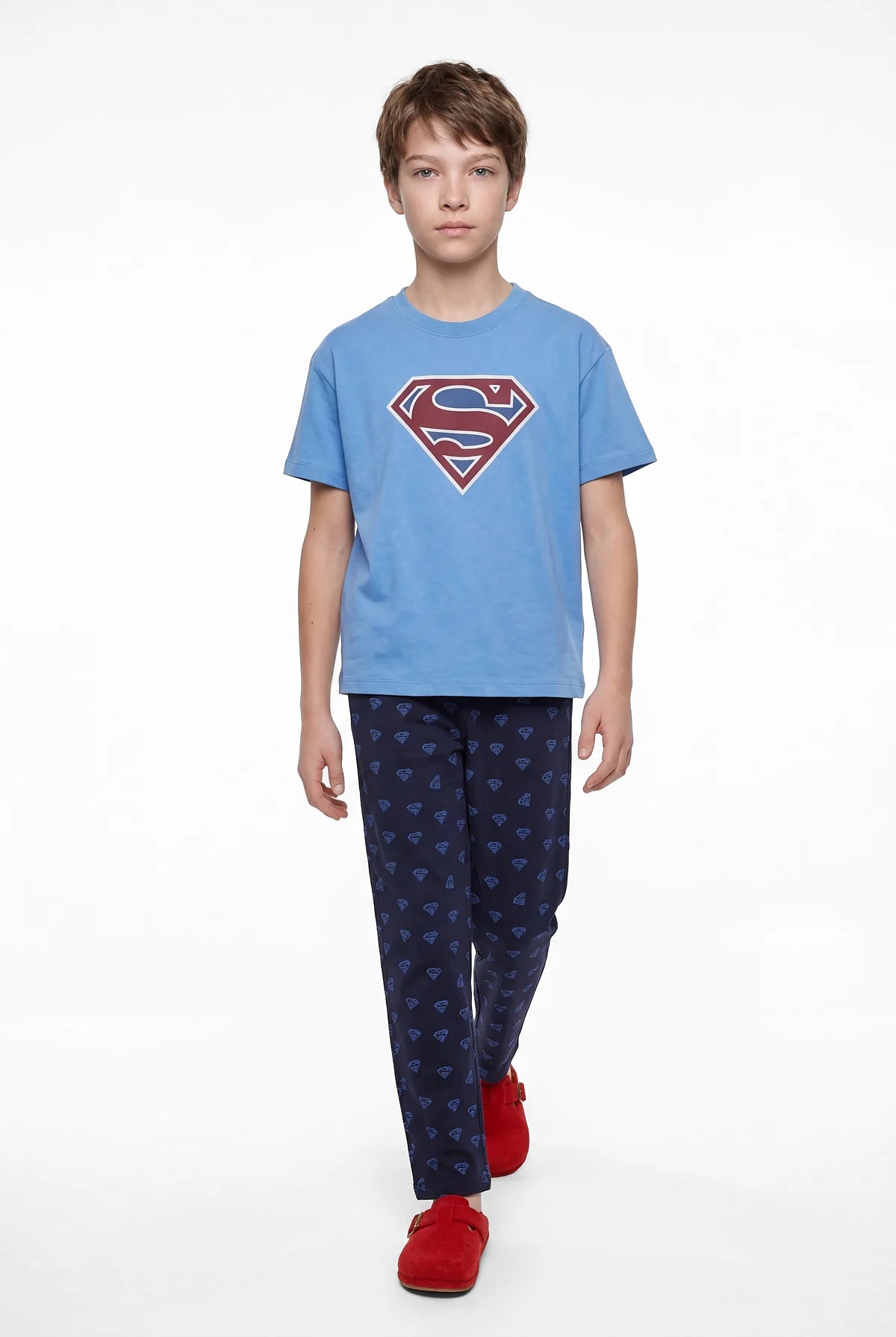 Boys' Printed Basic Pajama Set