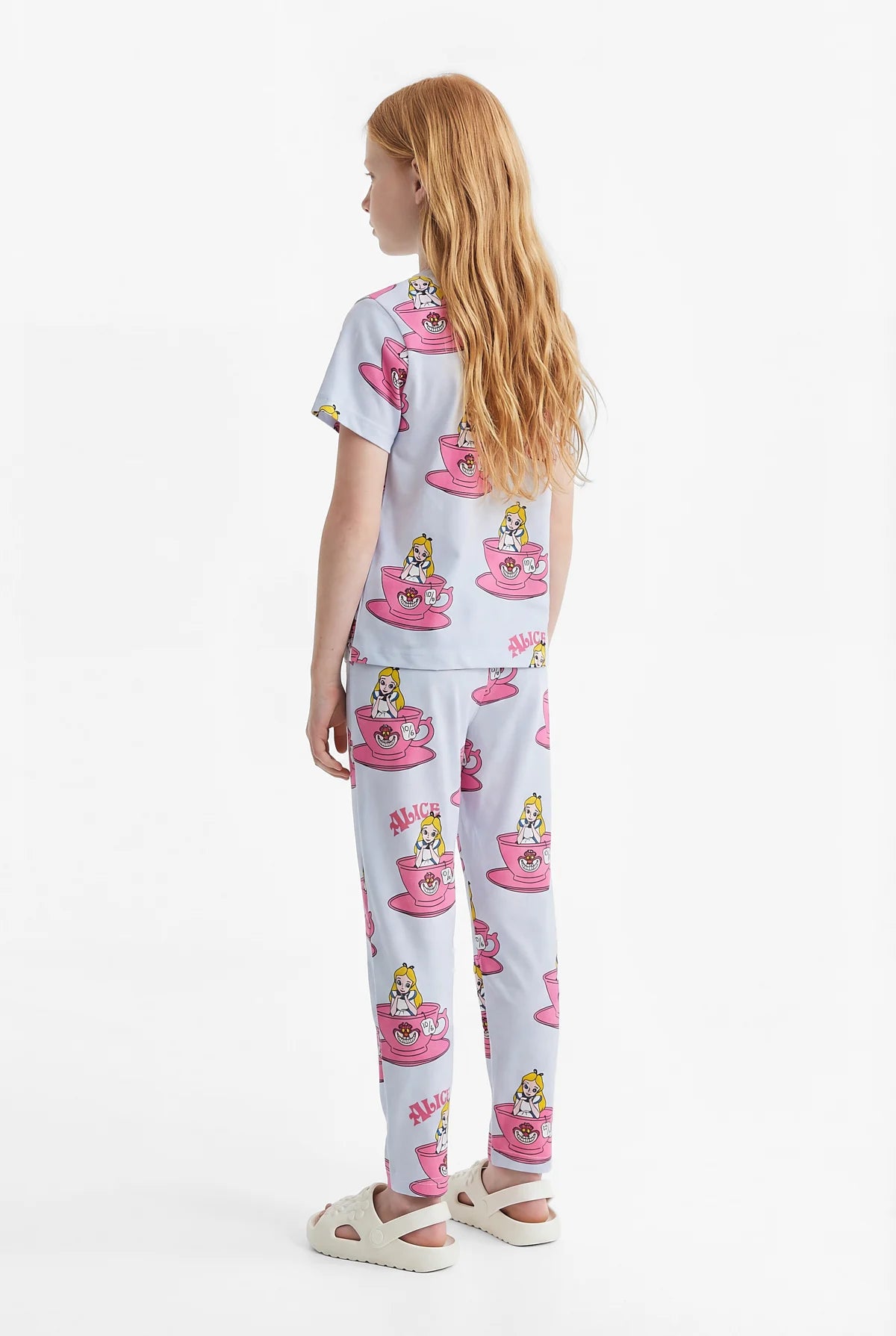 Girls' Basic Printed Pajama Set