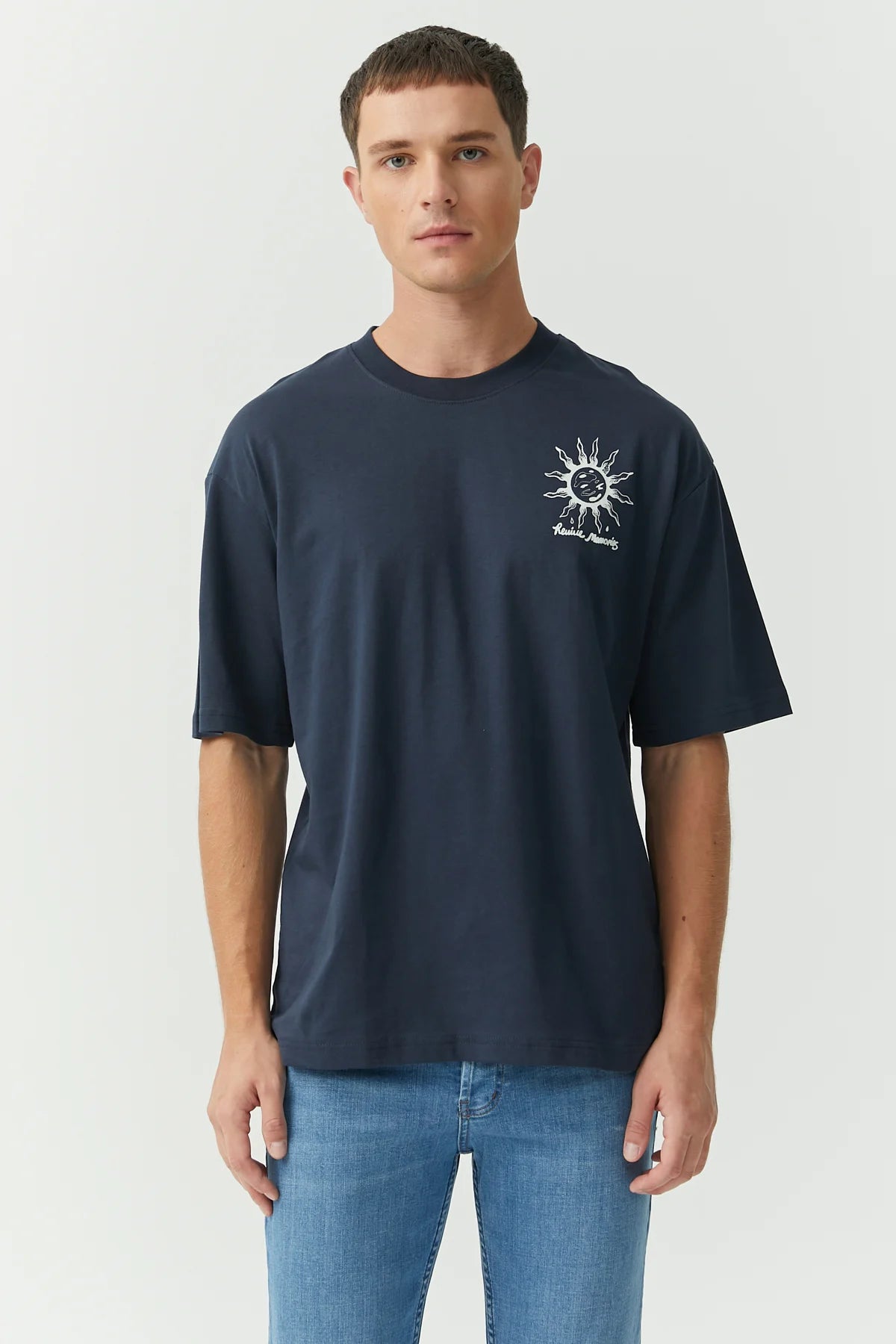 Desenli Basic T-shırt