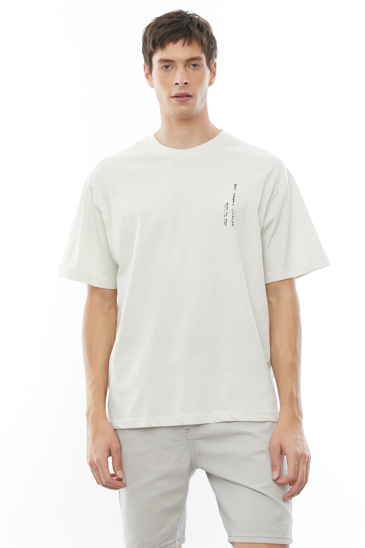 Sırtı Baskılı Oversize T-shirt