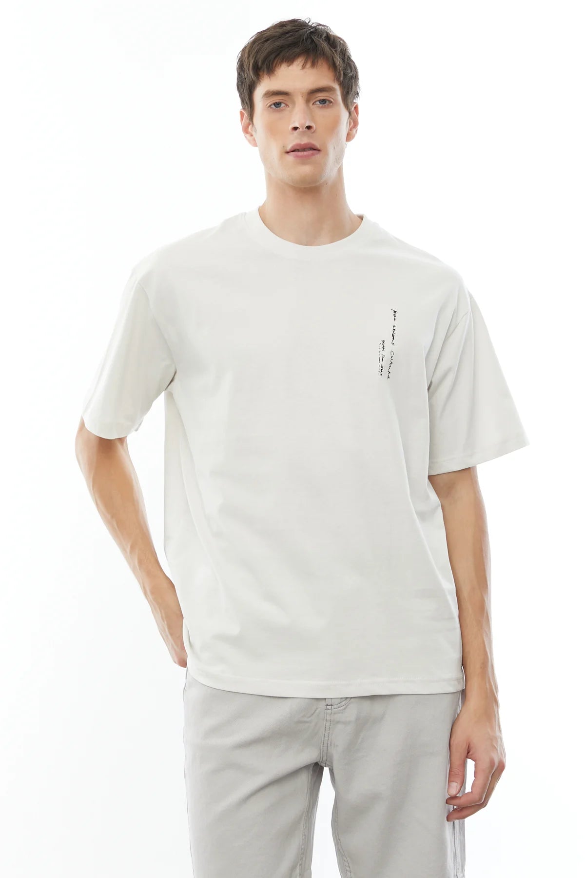 Sırtı Baskılı Oversize T-shirt