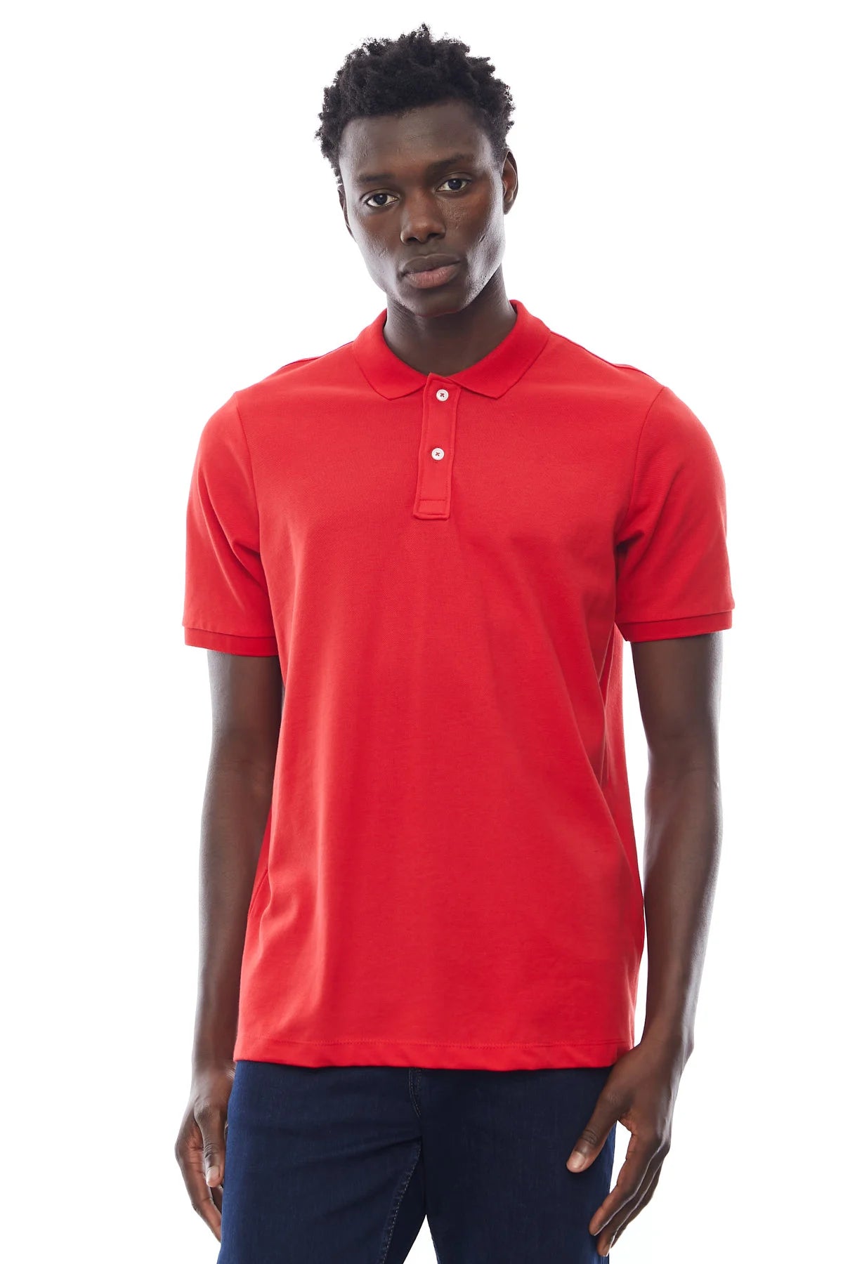 Dokulu Polo Yaka T-shırt