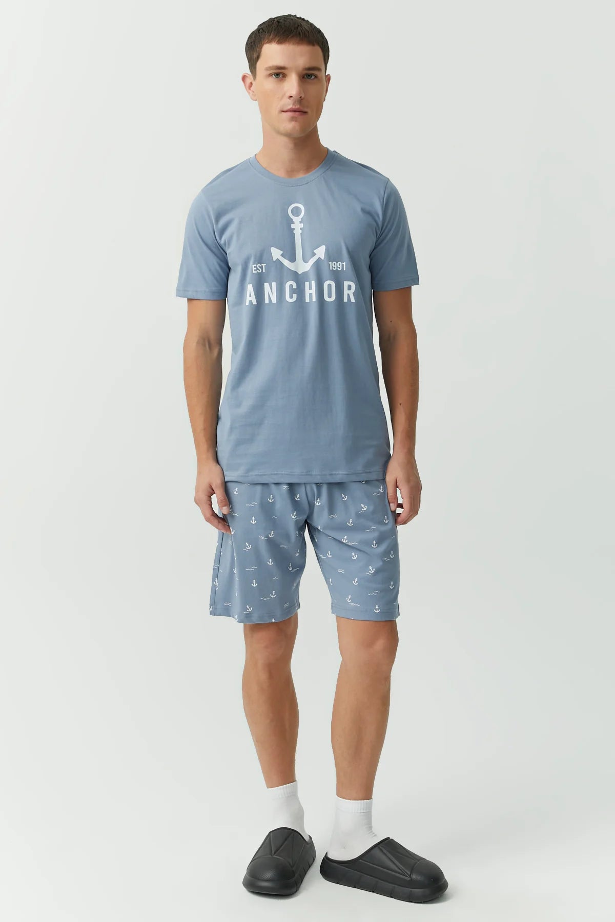 Desenli Pijama Takımı