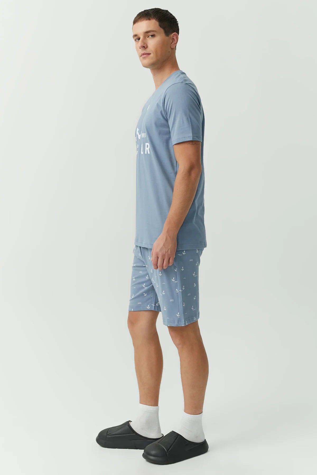 Desenli Pijama Takımı
