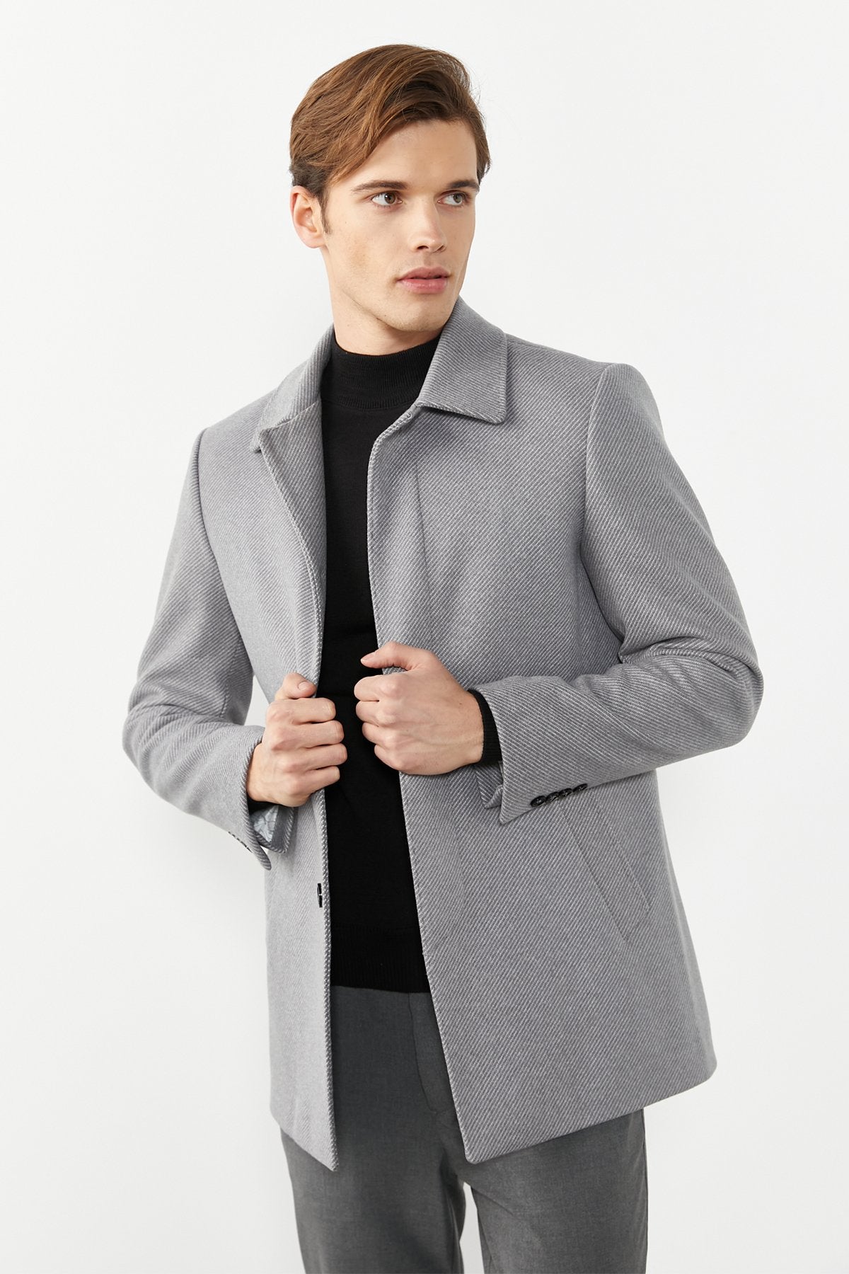 Men's Short Cashmere Coat