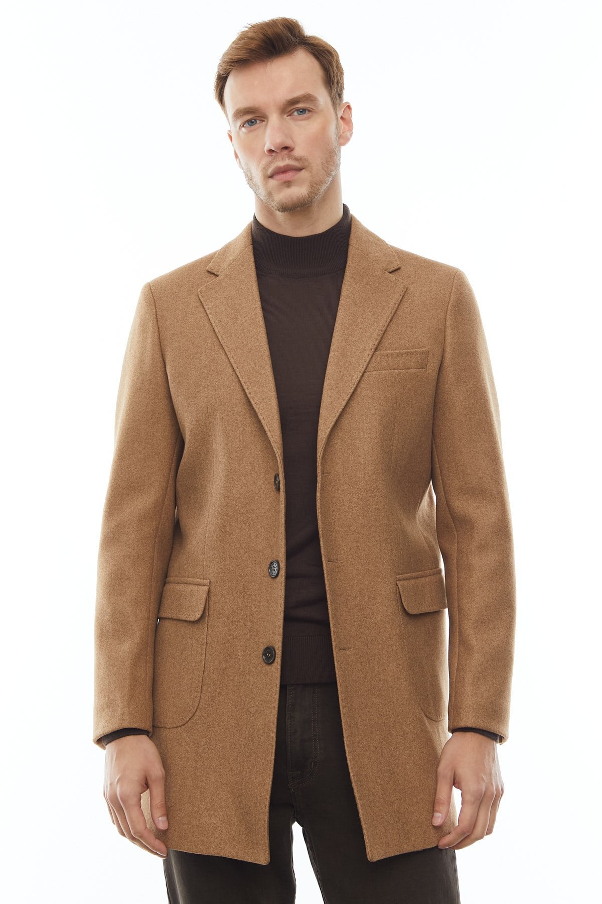 Men's Short Cashmere Coat