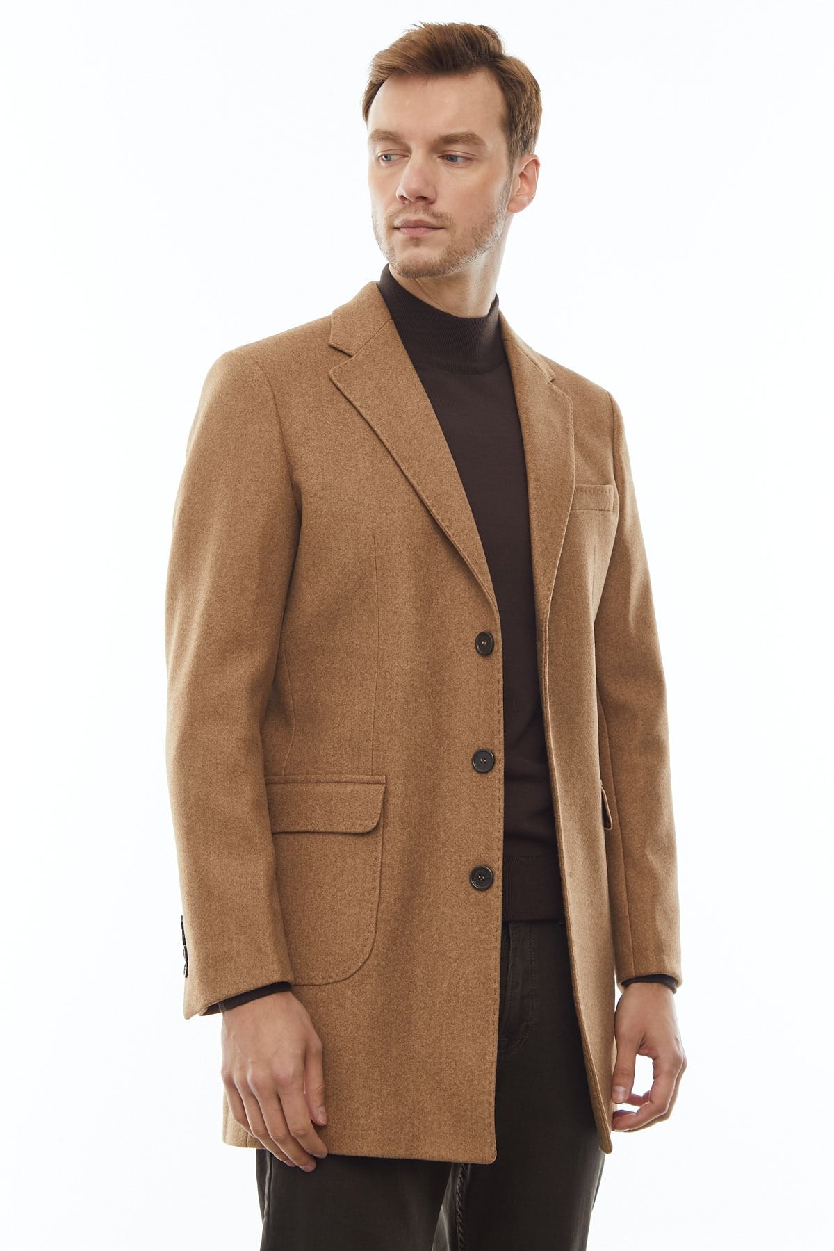 Men's Short Cashmere Coat