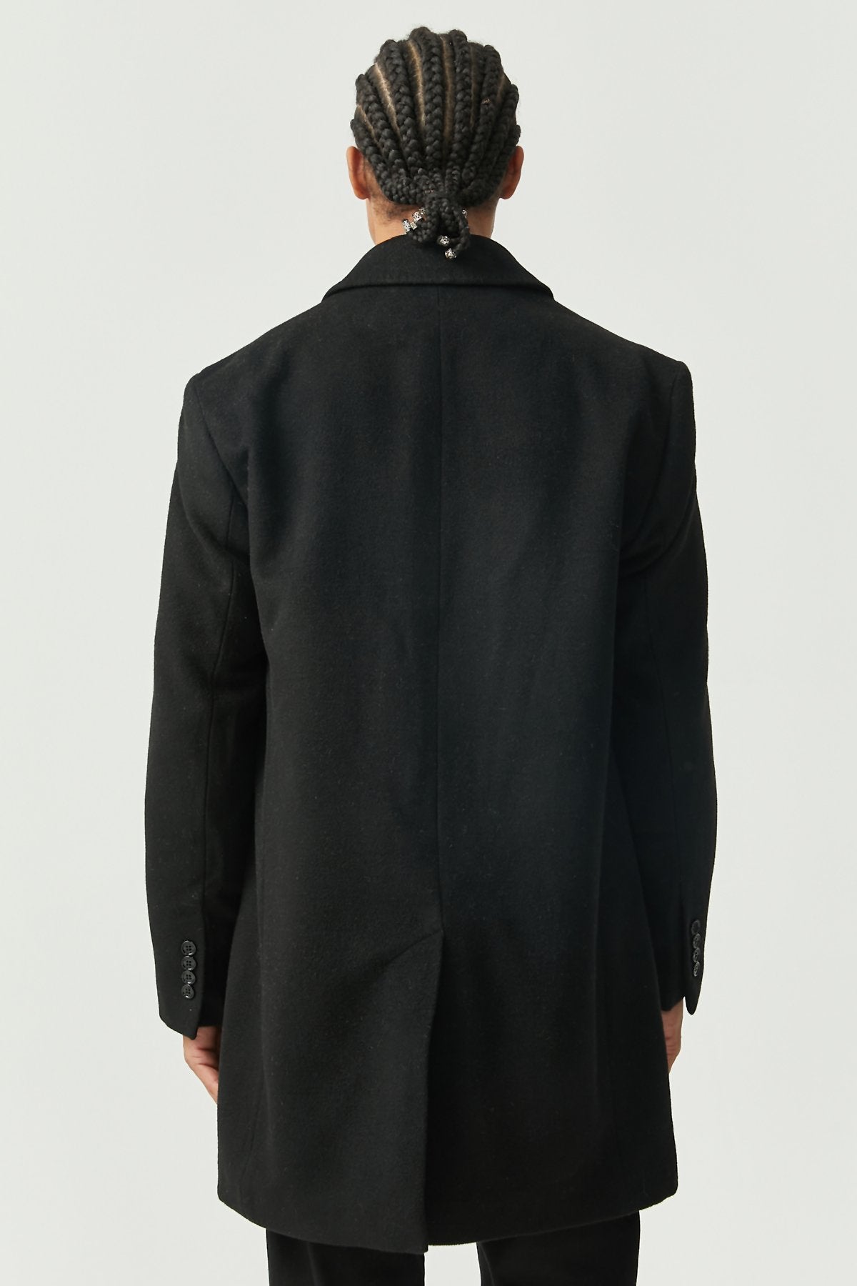 Men's Shirt Collar Cashmere Coat