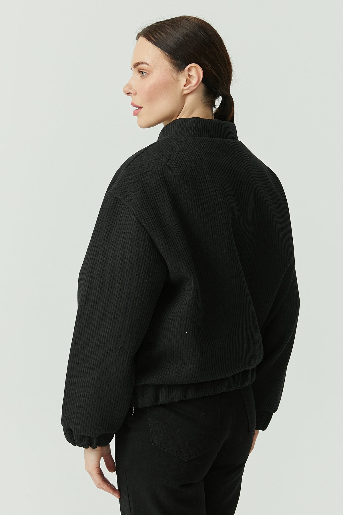 Women's Slim Fit Stand Collar Coat