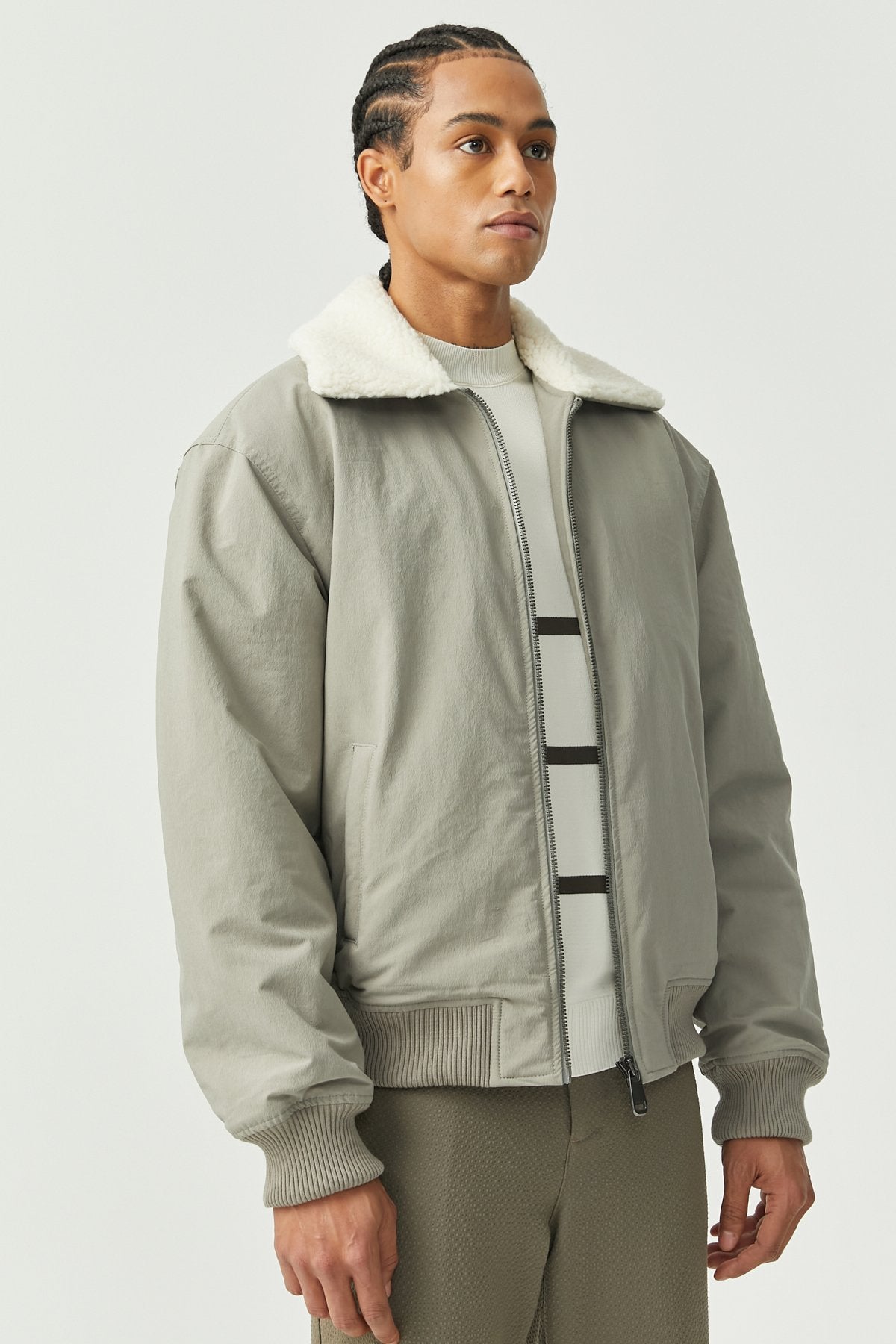 Men's Fur-Collared Coat