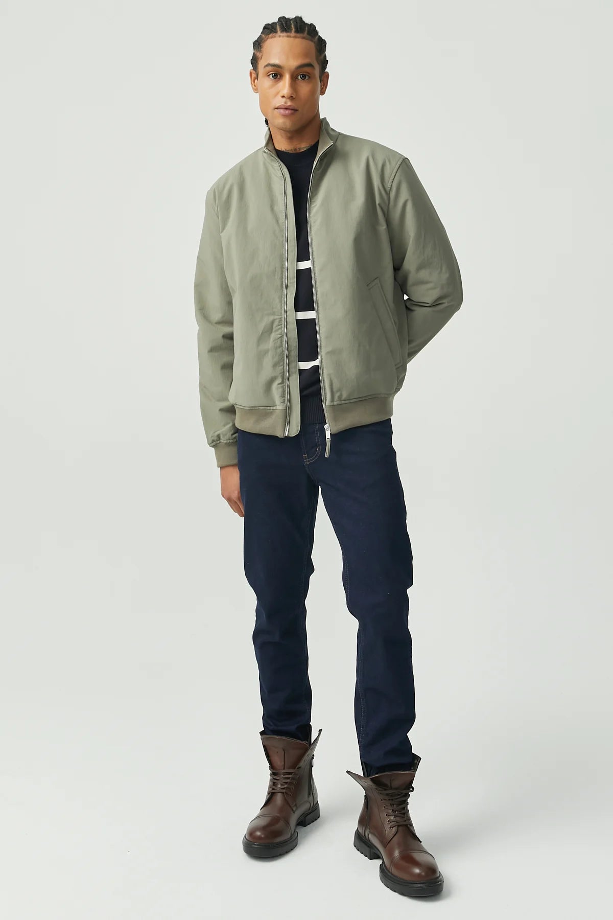 Erkek Bomber İnce Mont