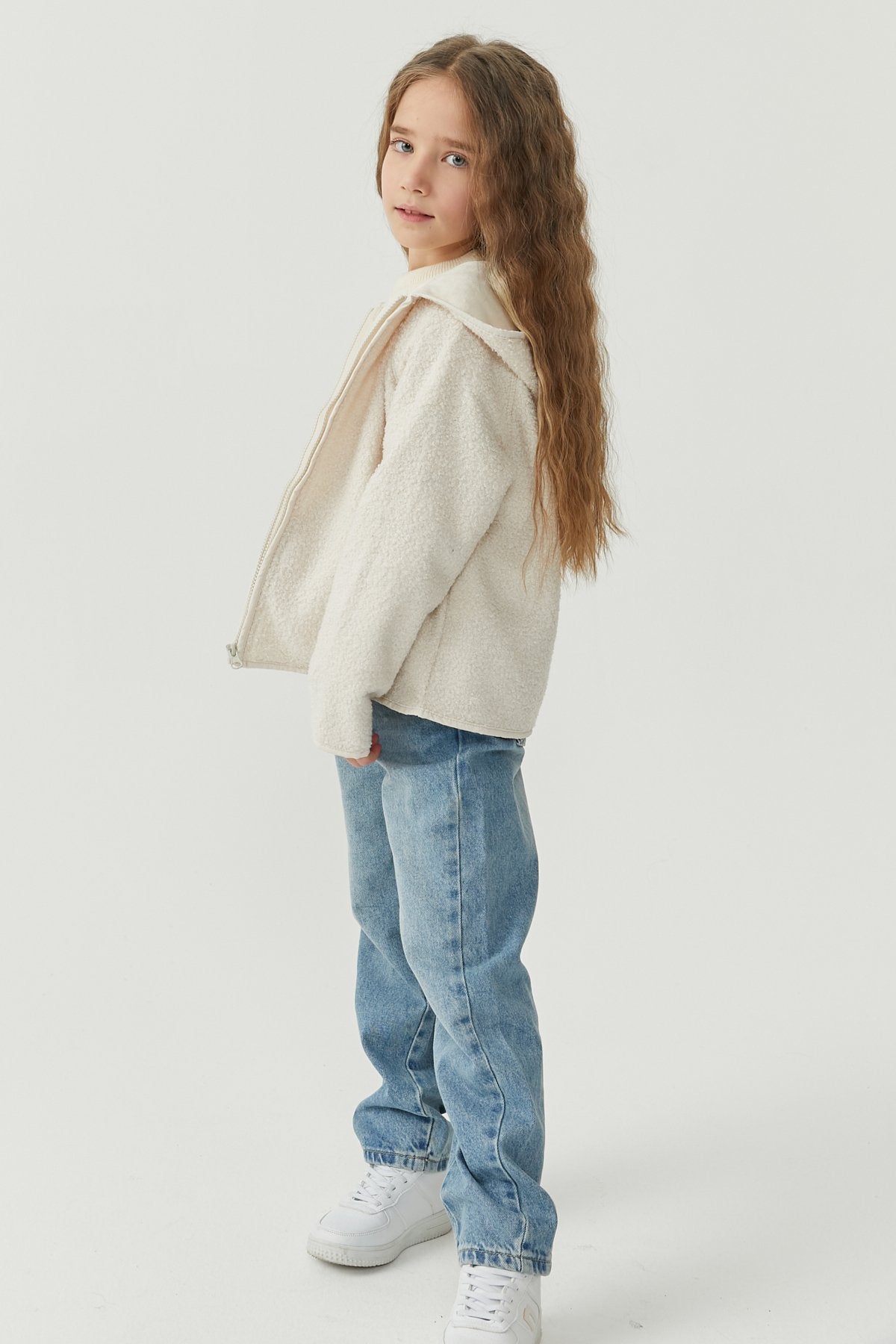 Girl's Hooded Thin Coat