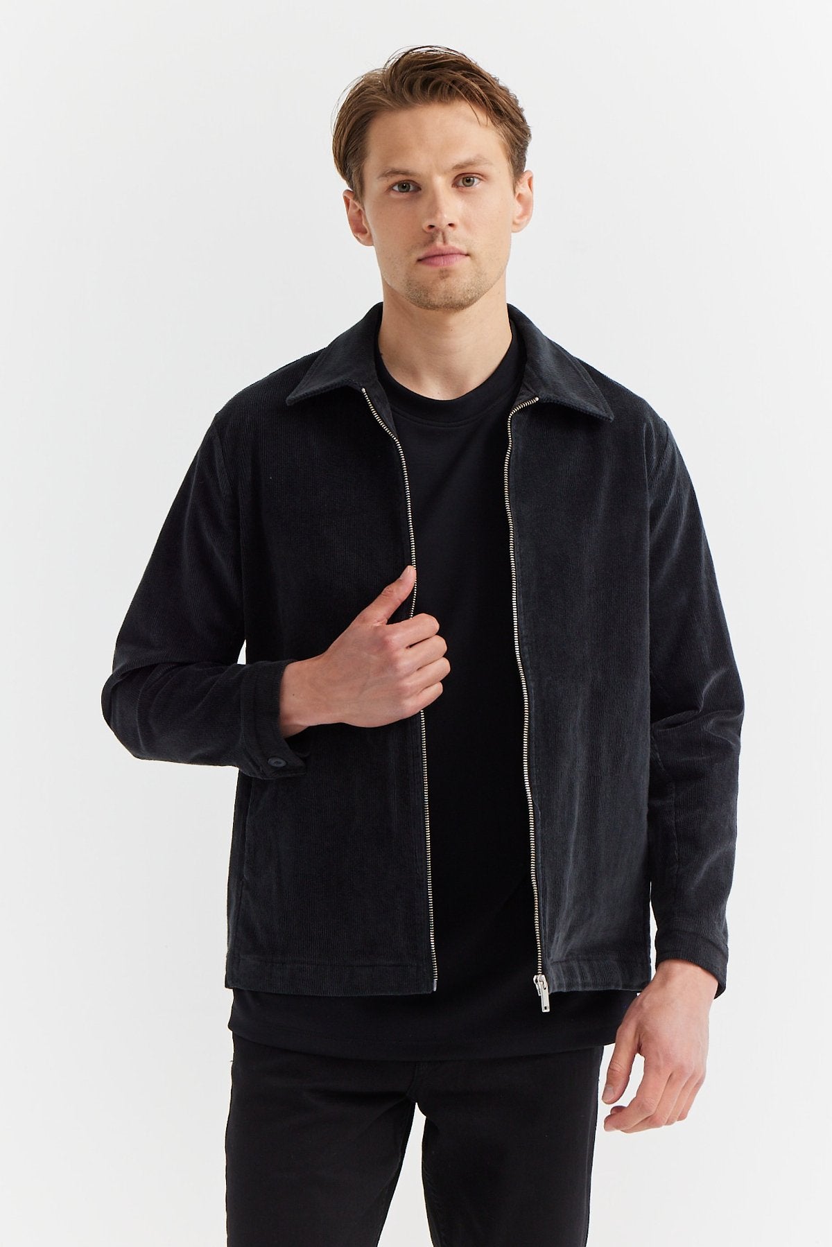 Men's Shirt Collar Thin Coat