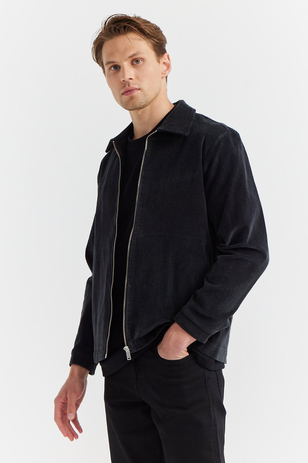 Men's Shirt Collar Thin Coat