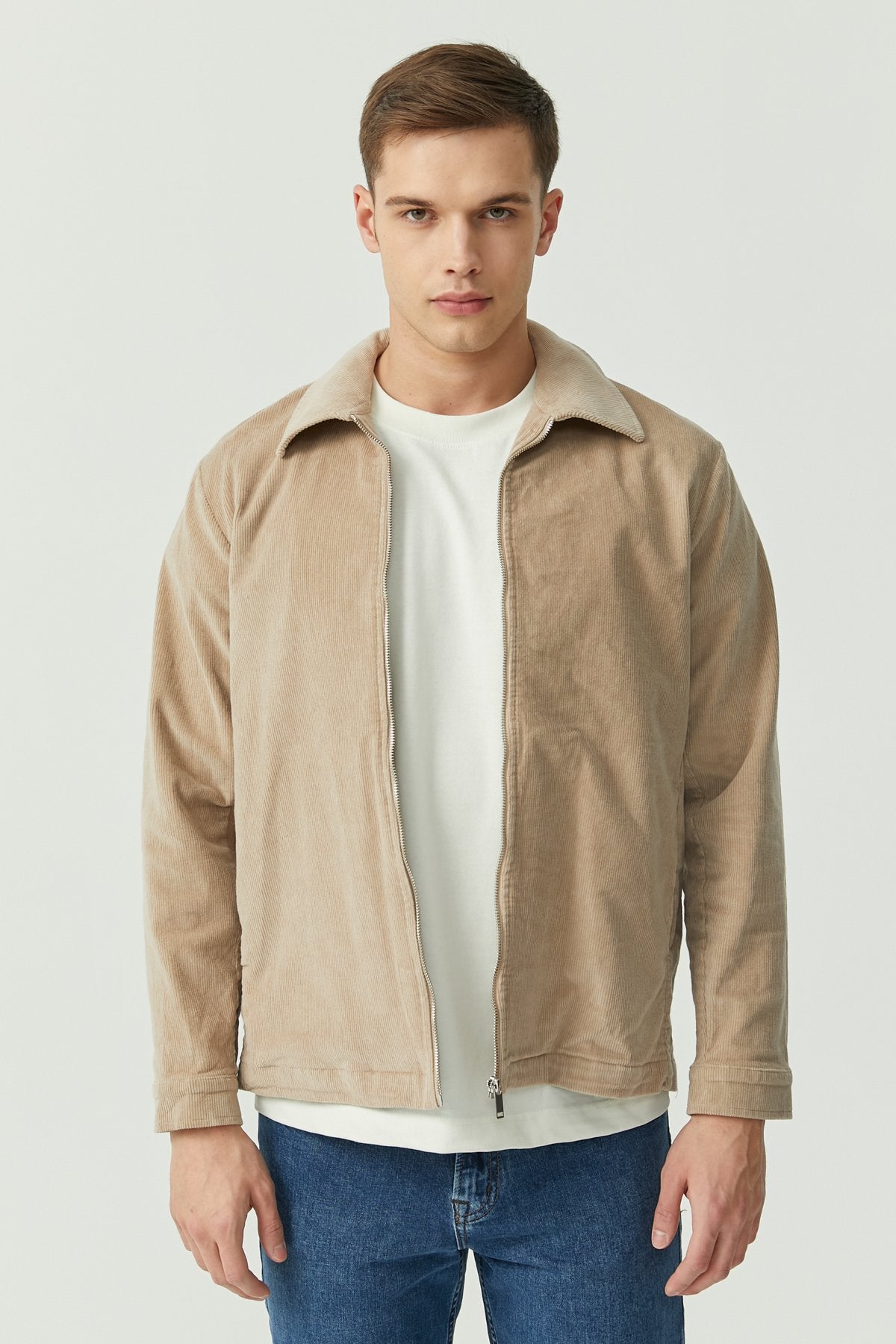 Men's Shirt Collar Thin Coat
