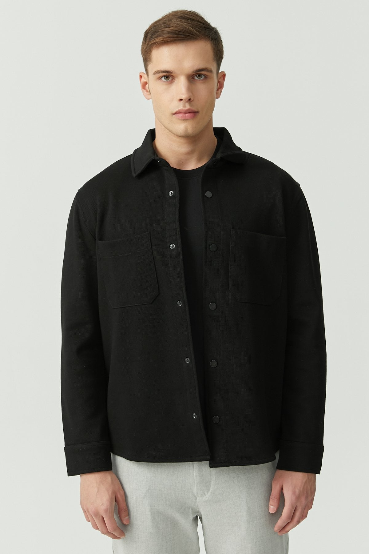 Textured Snap Shirt