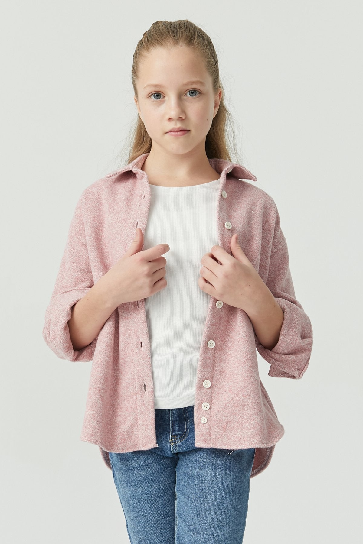Girl's Textured Lumberjack Shirt