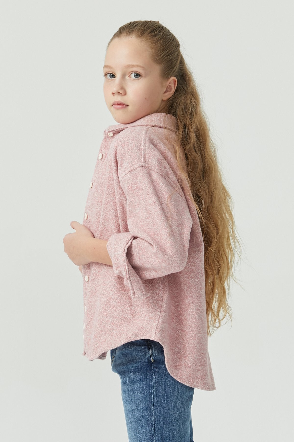 Girl's Textured Lumberjack Shirt