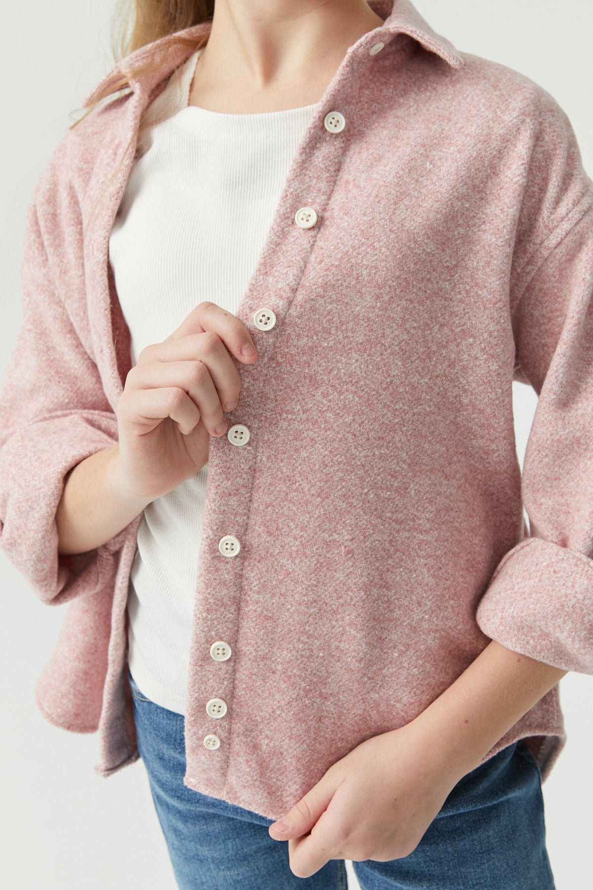 Girl's Textured Lumberjack Shirt