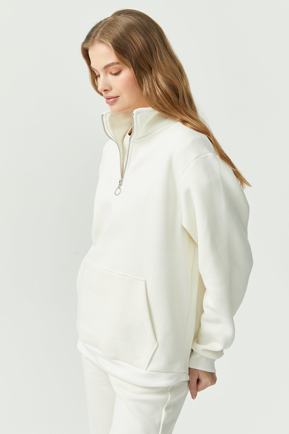 Women's Zippered Sweat Top