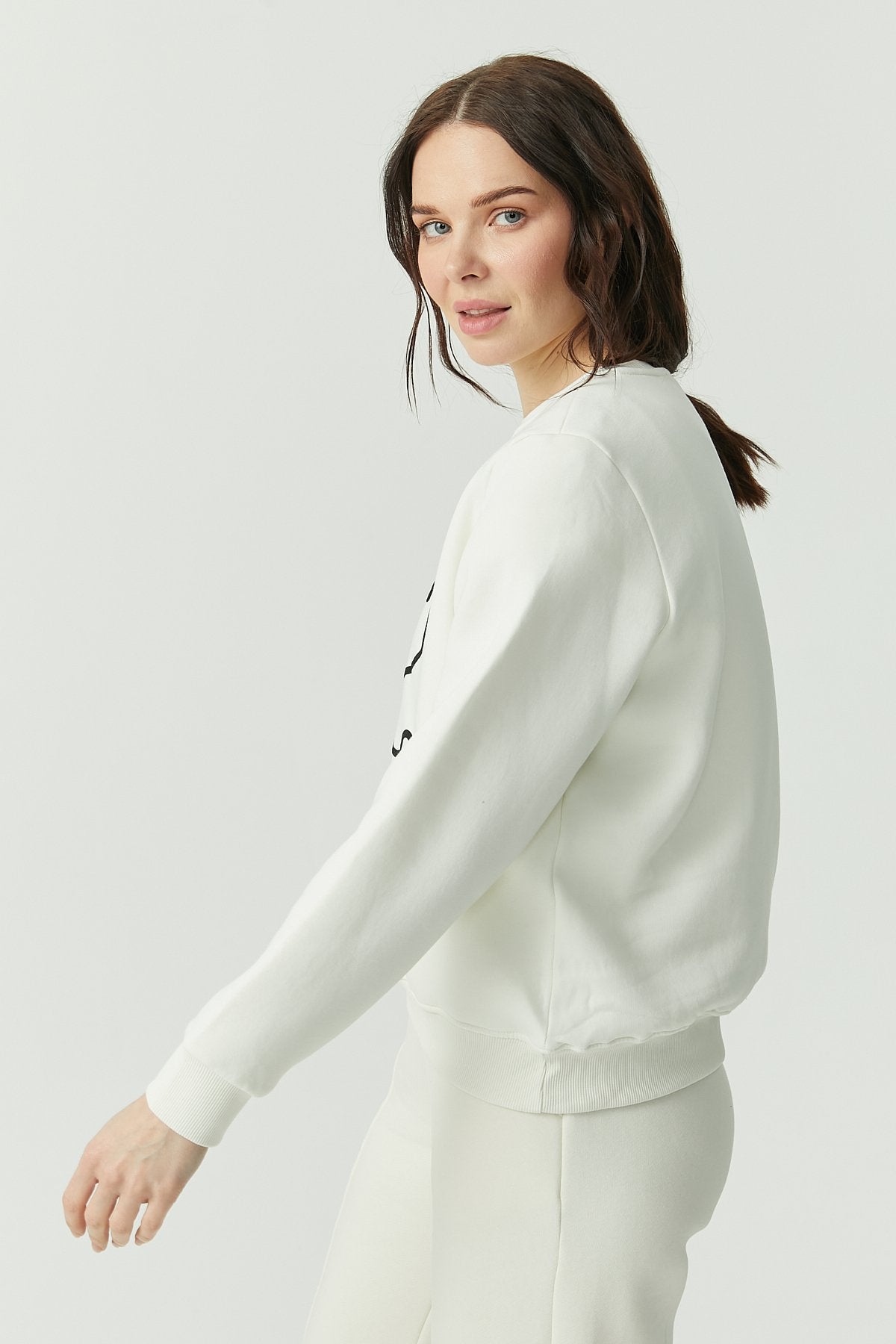 Women's Crew Neck Printed Sweat Top