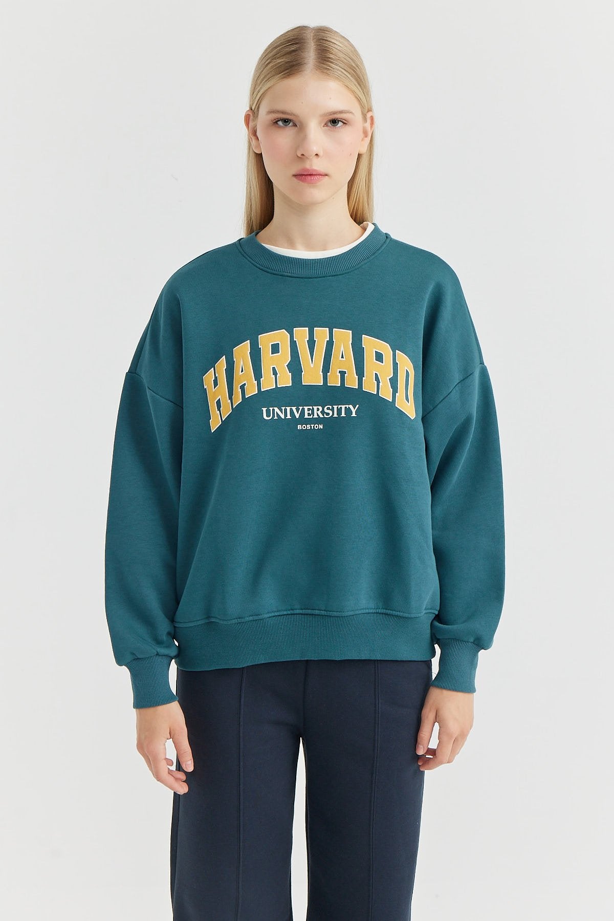 Women's Crew Neck Printed Sweat Top