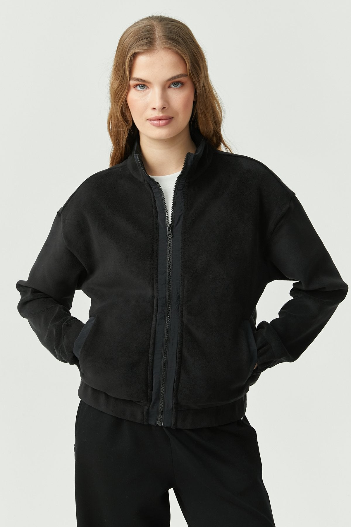 Women's Soft Texture Thin Sweat Coat
