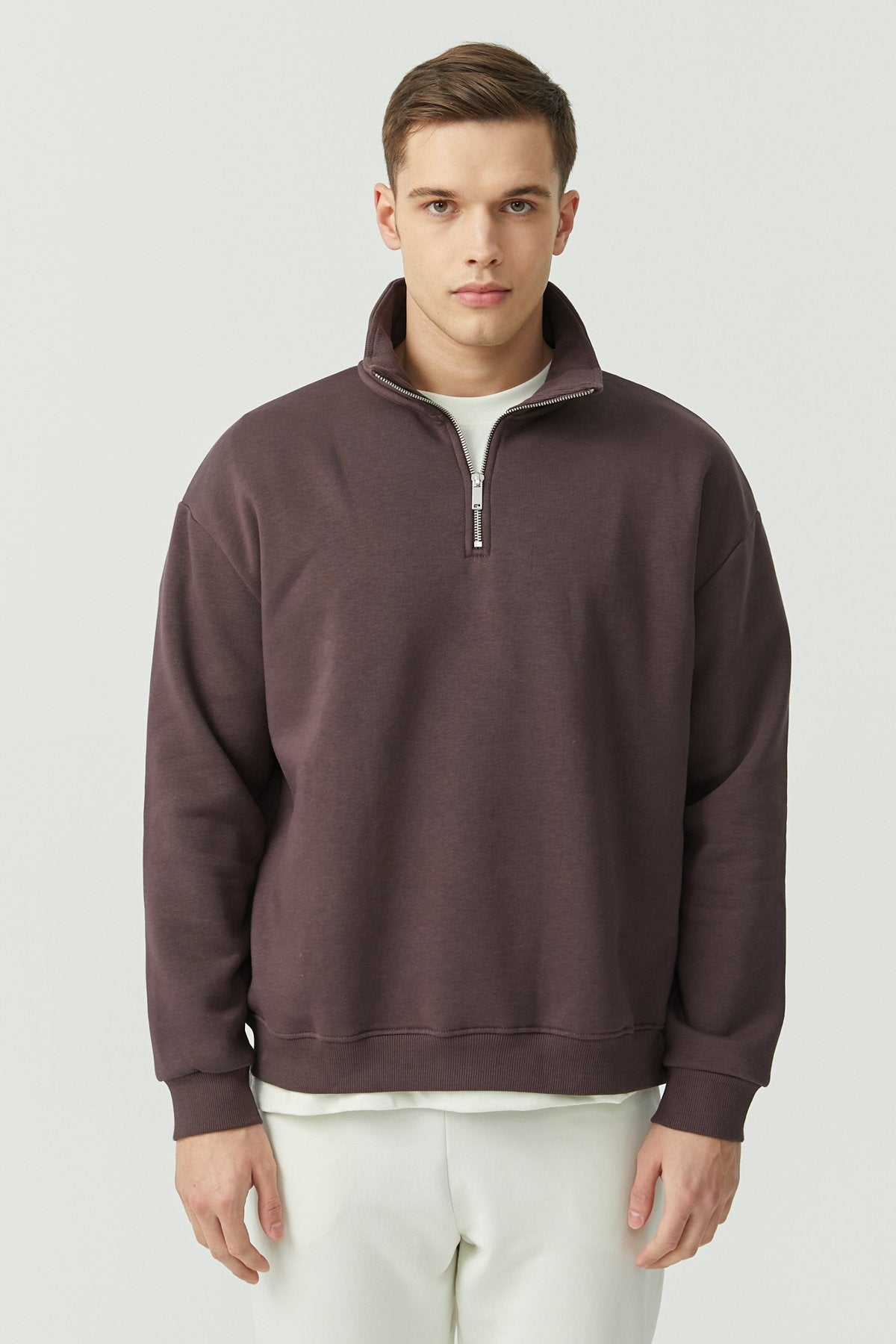 Men's Zippered Sweat Top