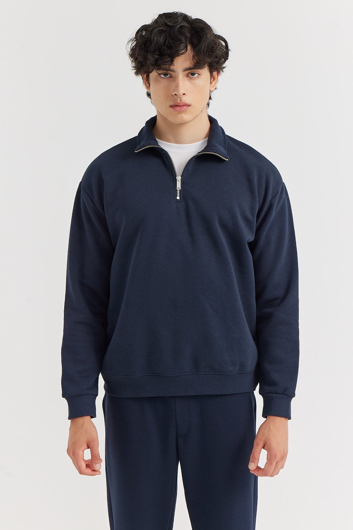 Men's Zippered Sweat Top