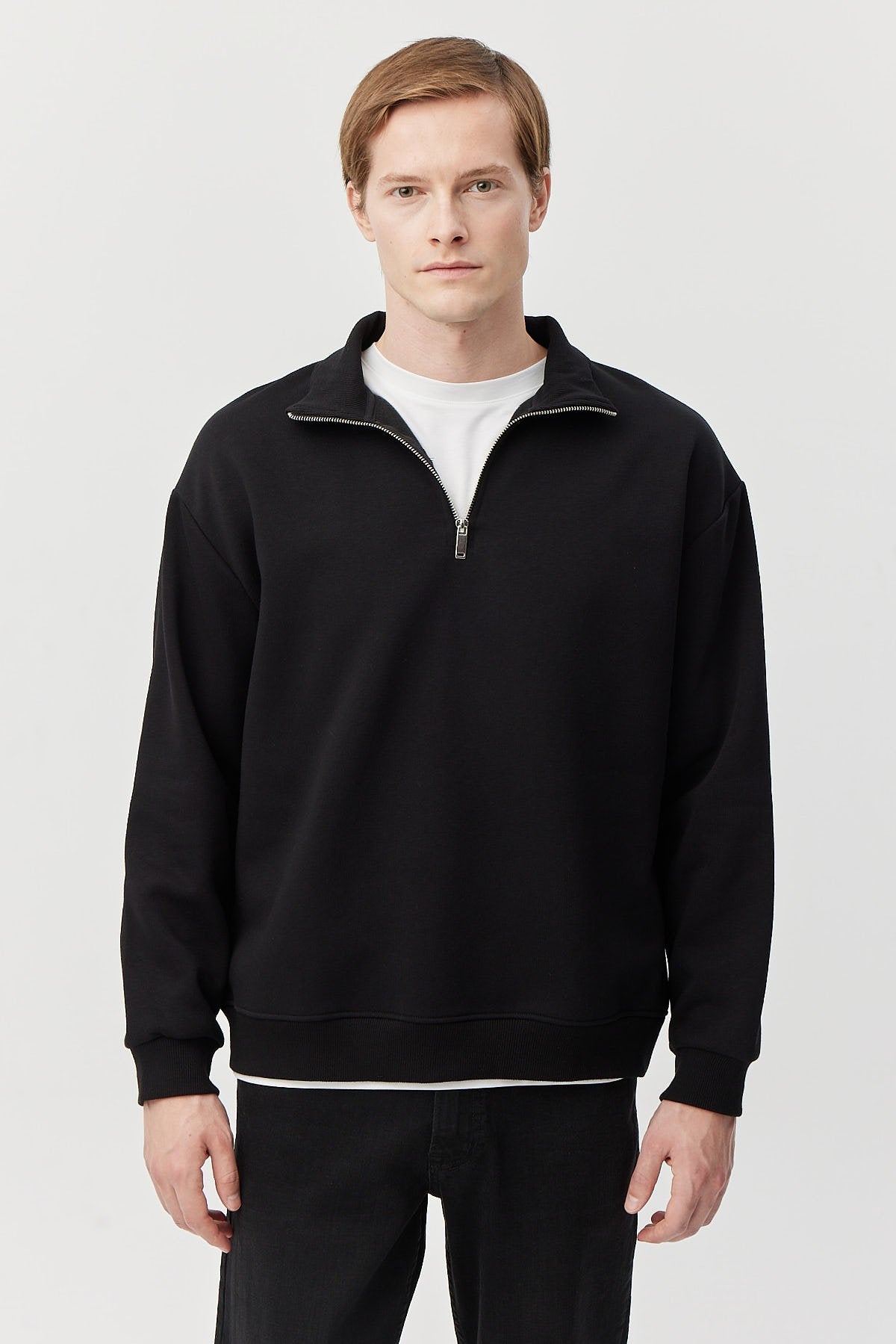 Men's Zippered Sweat Top