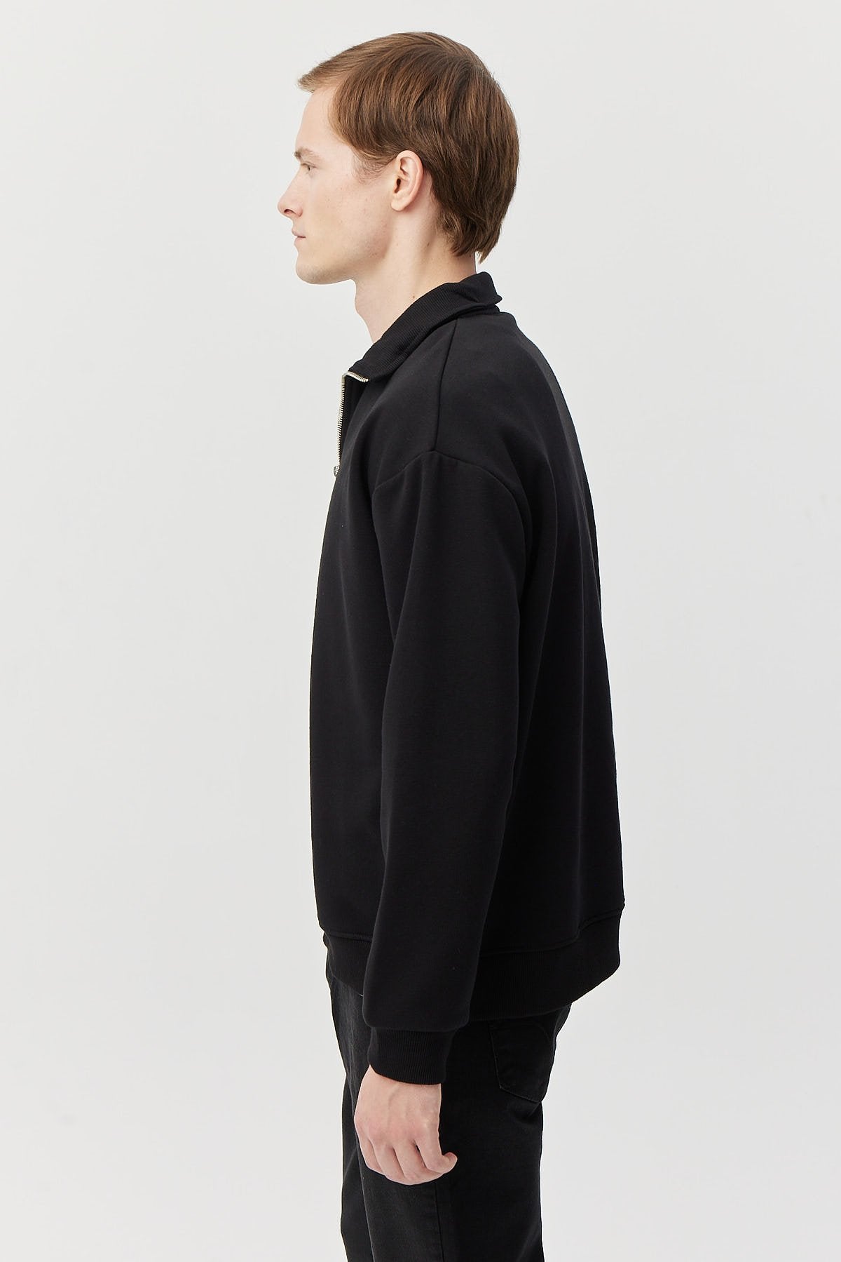 Men's Zippered Sweat Top