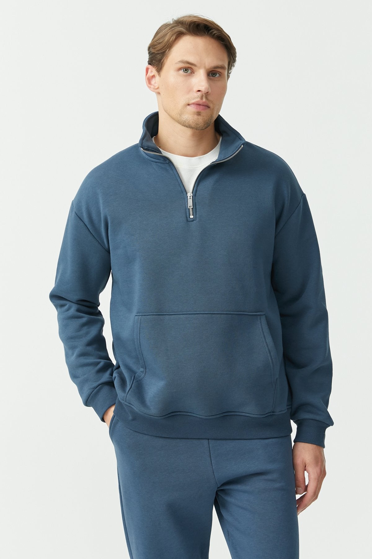 Half-Zipped Sweat Top