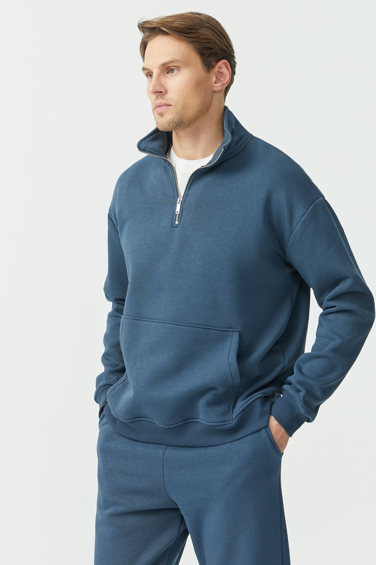 Half-Zipped Sweat Top