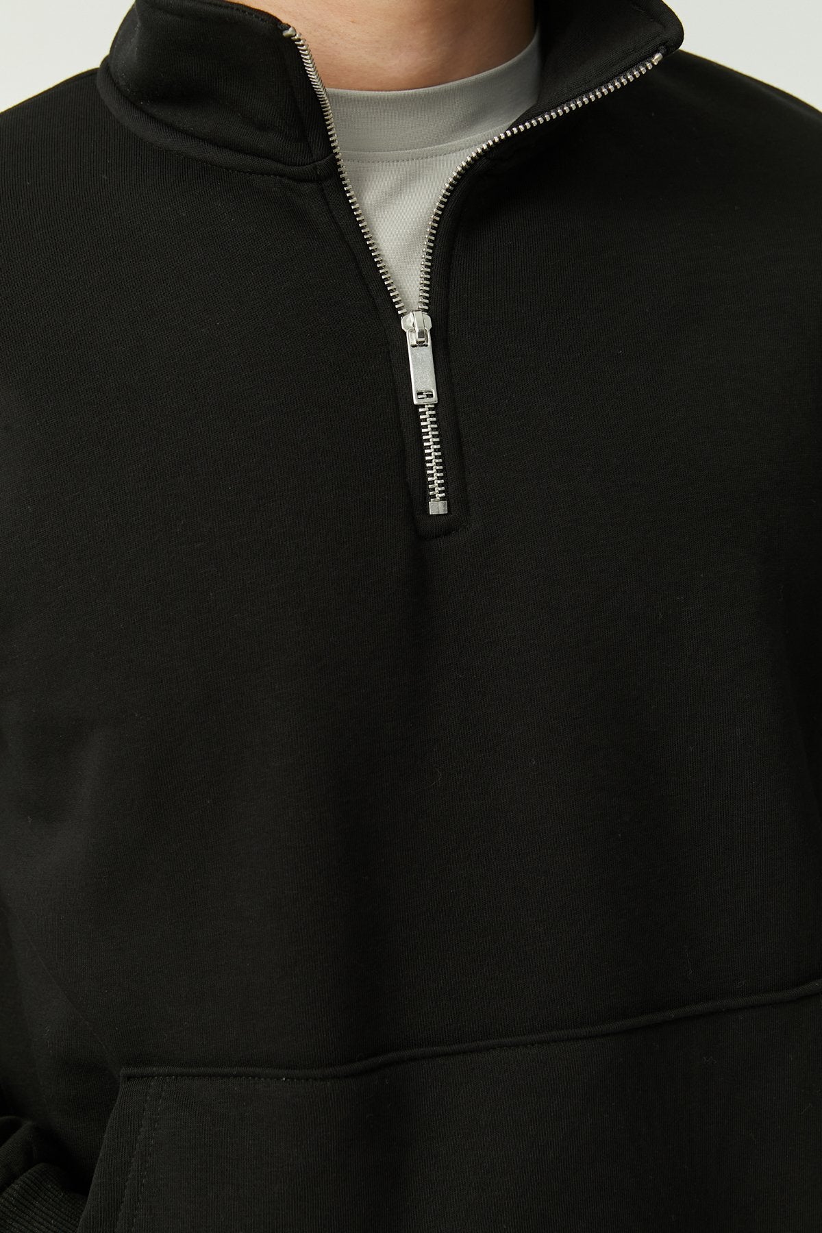 Half-Zipped Sweat Top