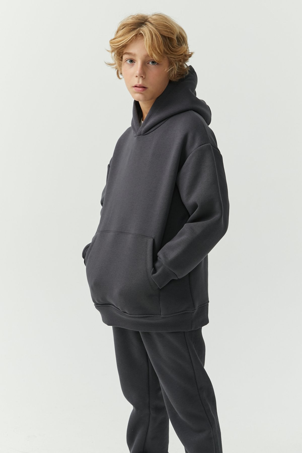 Boy's Oversize Hooded Sweat Top