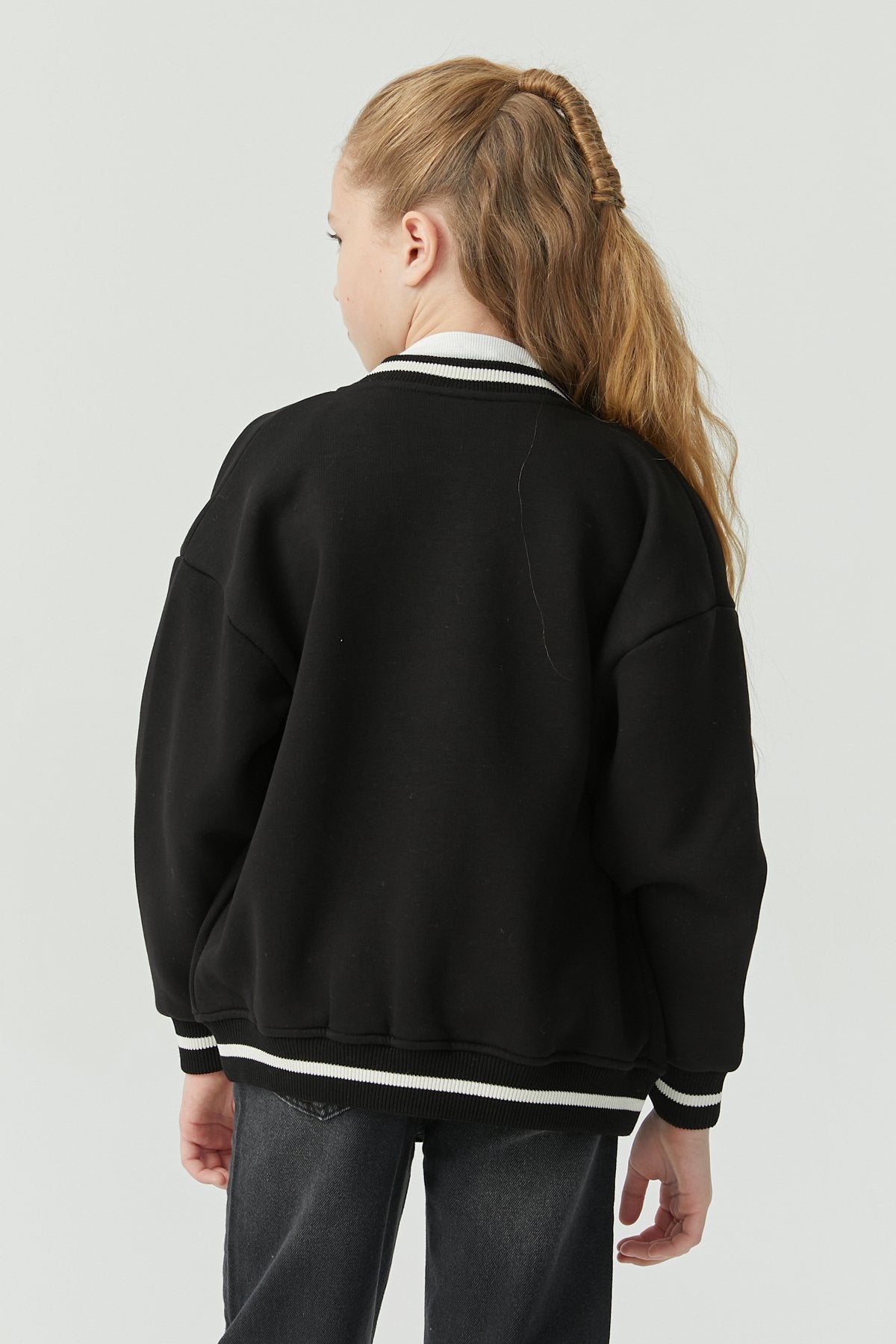 Girls' Printed College Jacket