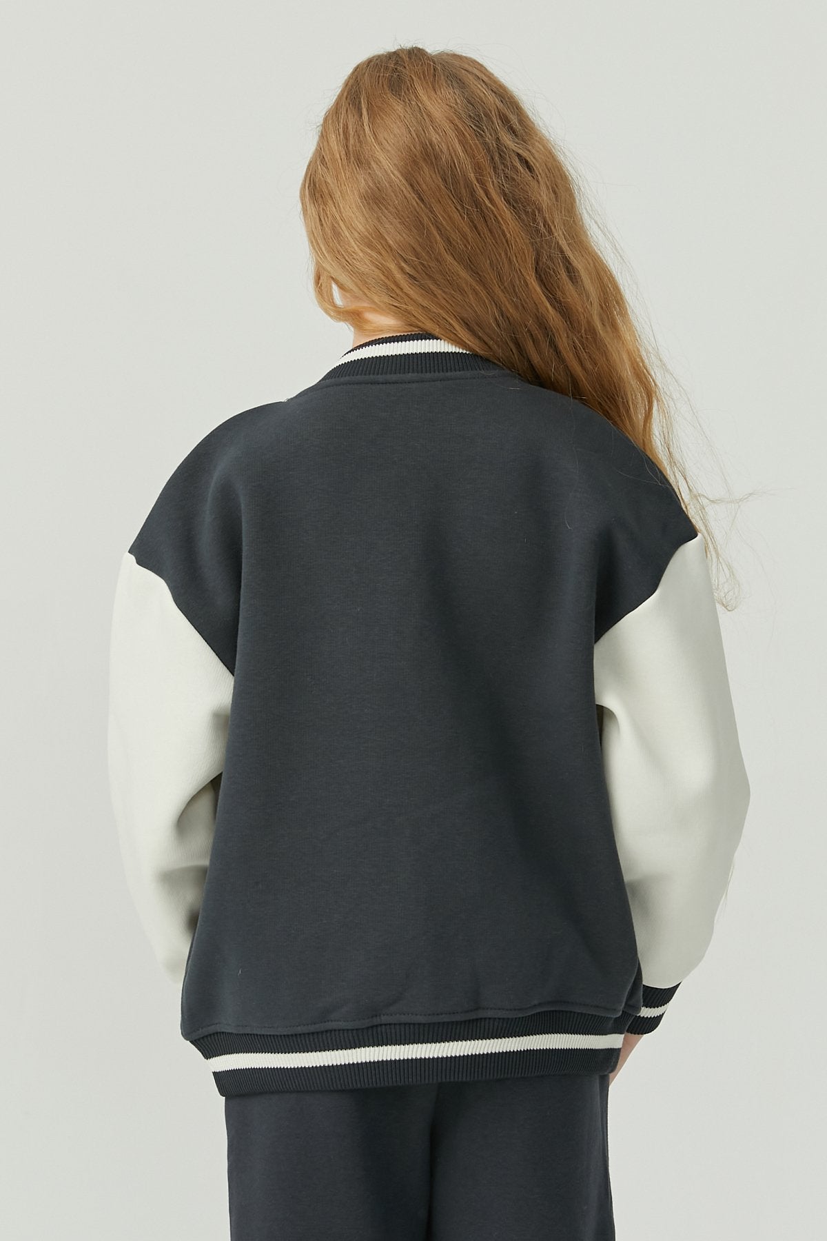 Girls' Printed College Jacket