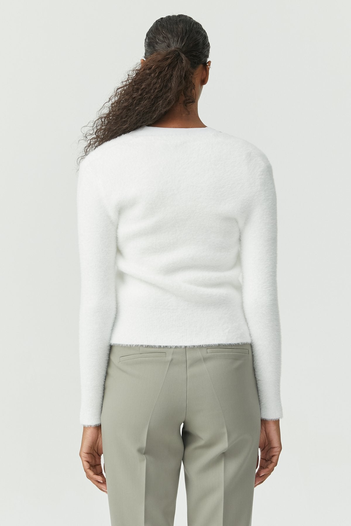 Soft Textured Knitted Cardigan with Buttons