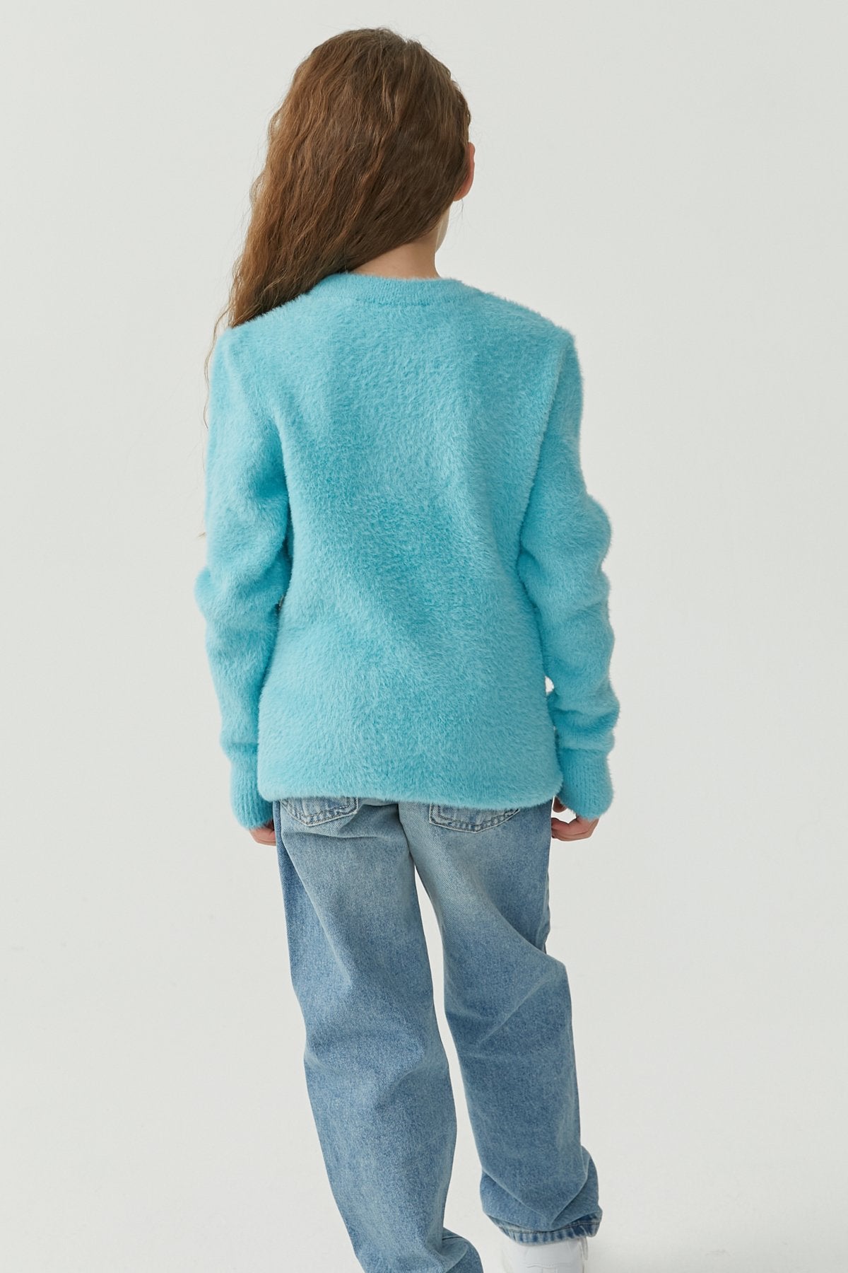 Girl's Soft Textured Knit Sweater
