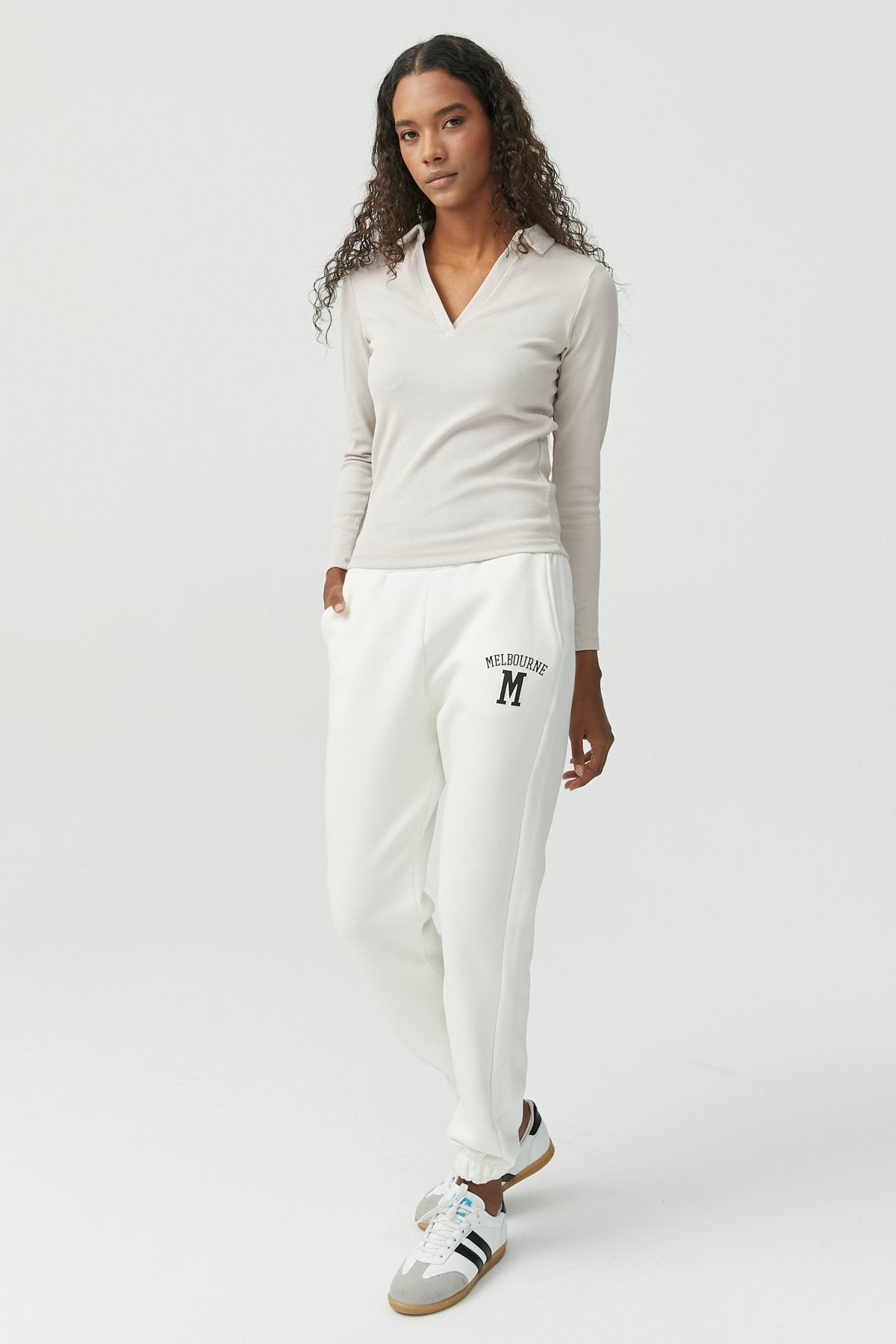Women's Printed Detailed Sweat Bottom