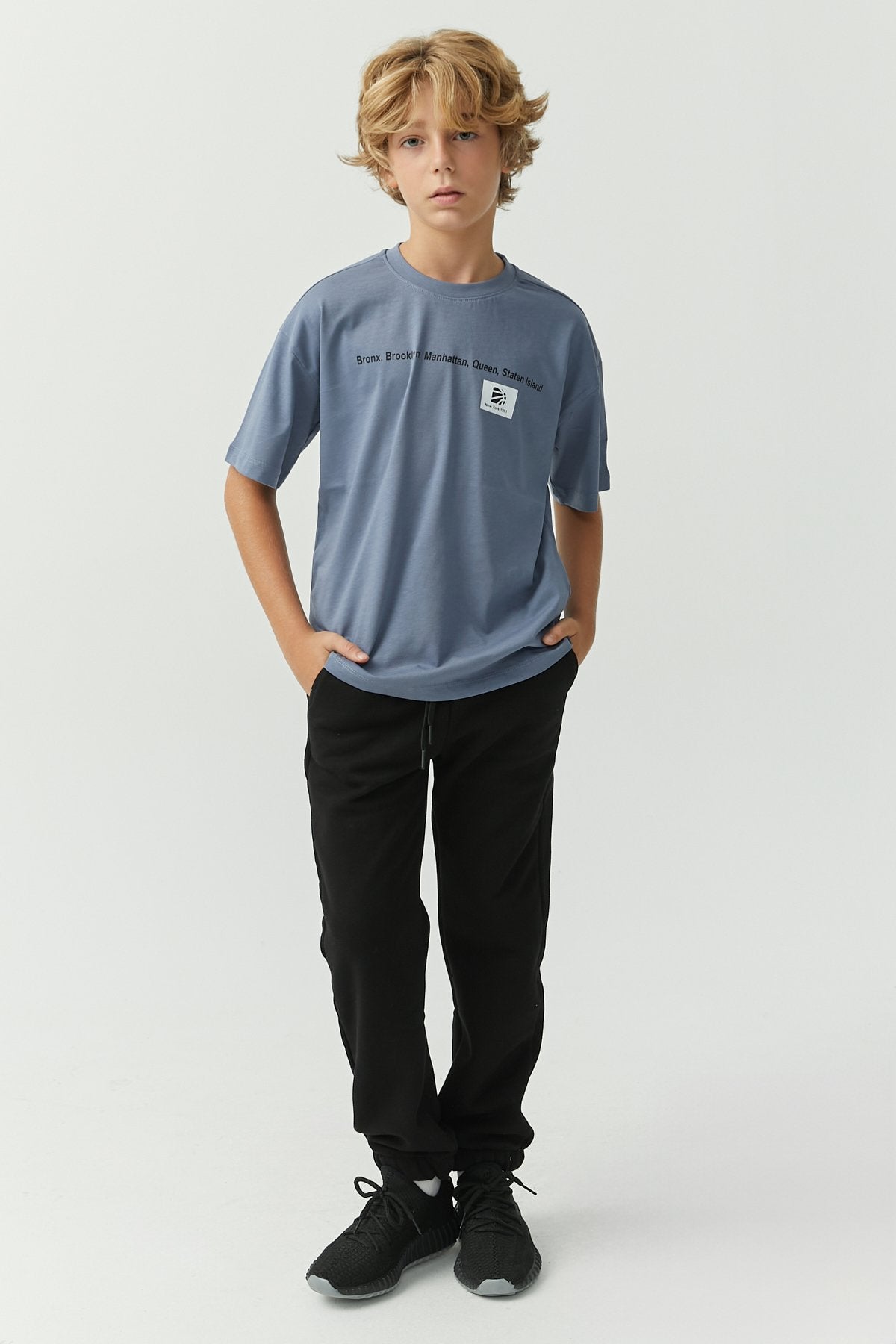 Boys' Tie Detail Sweat Bottom