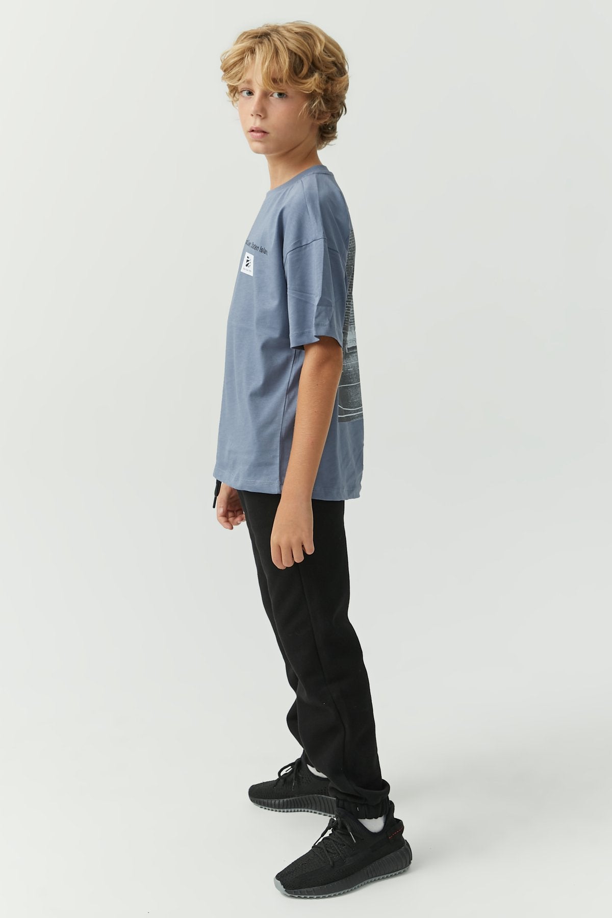 Boys' Tie Detail Sweat Bottom
