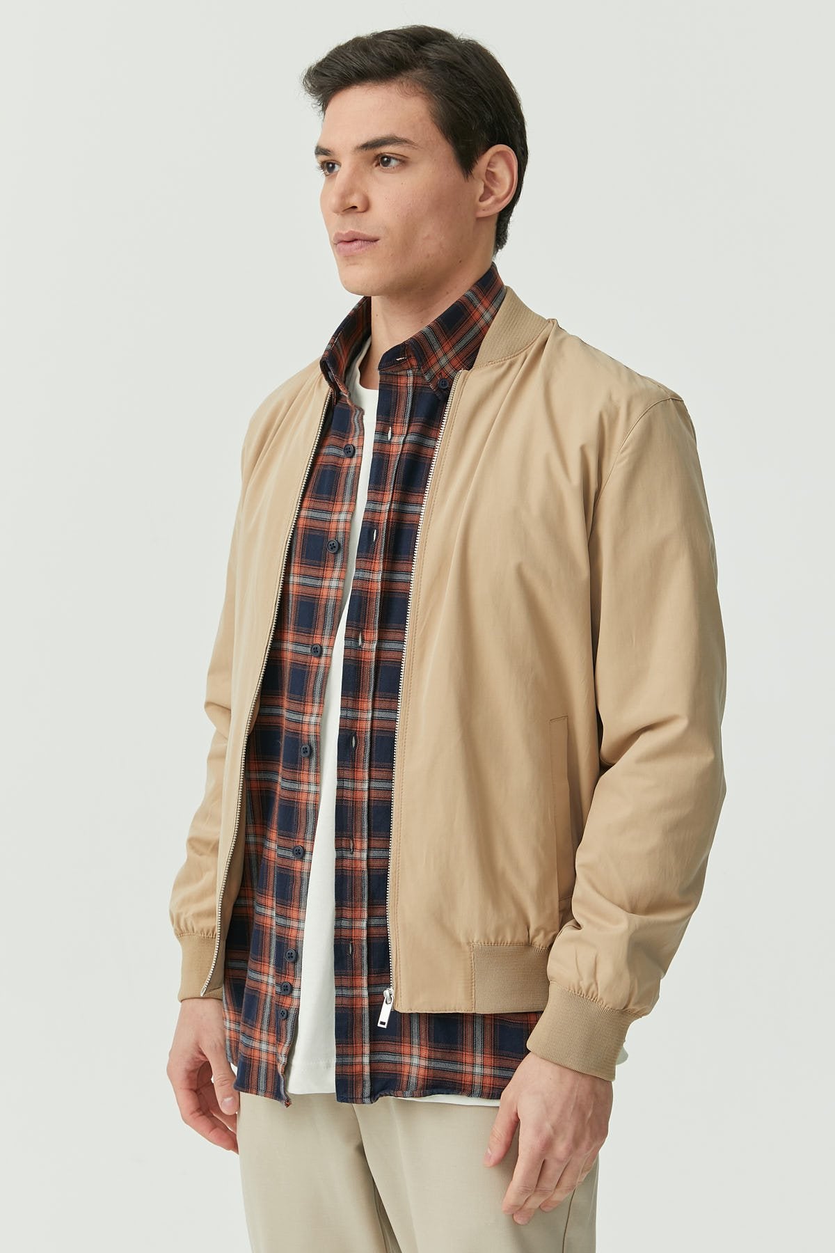 Men's Bomber Thin Short Coat