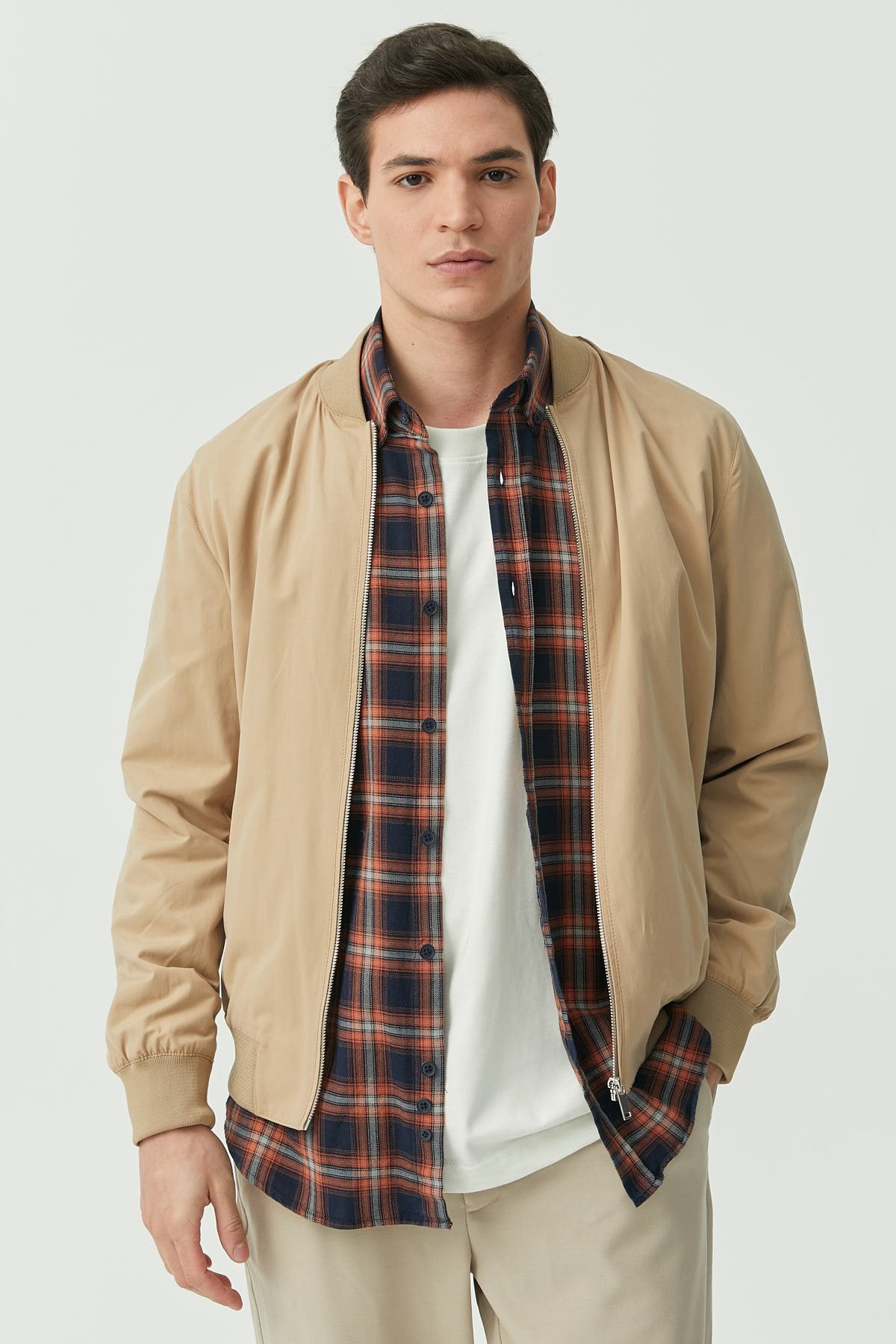 Men's Bomber Thin Short Coat