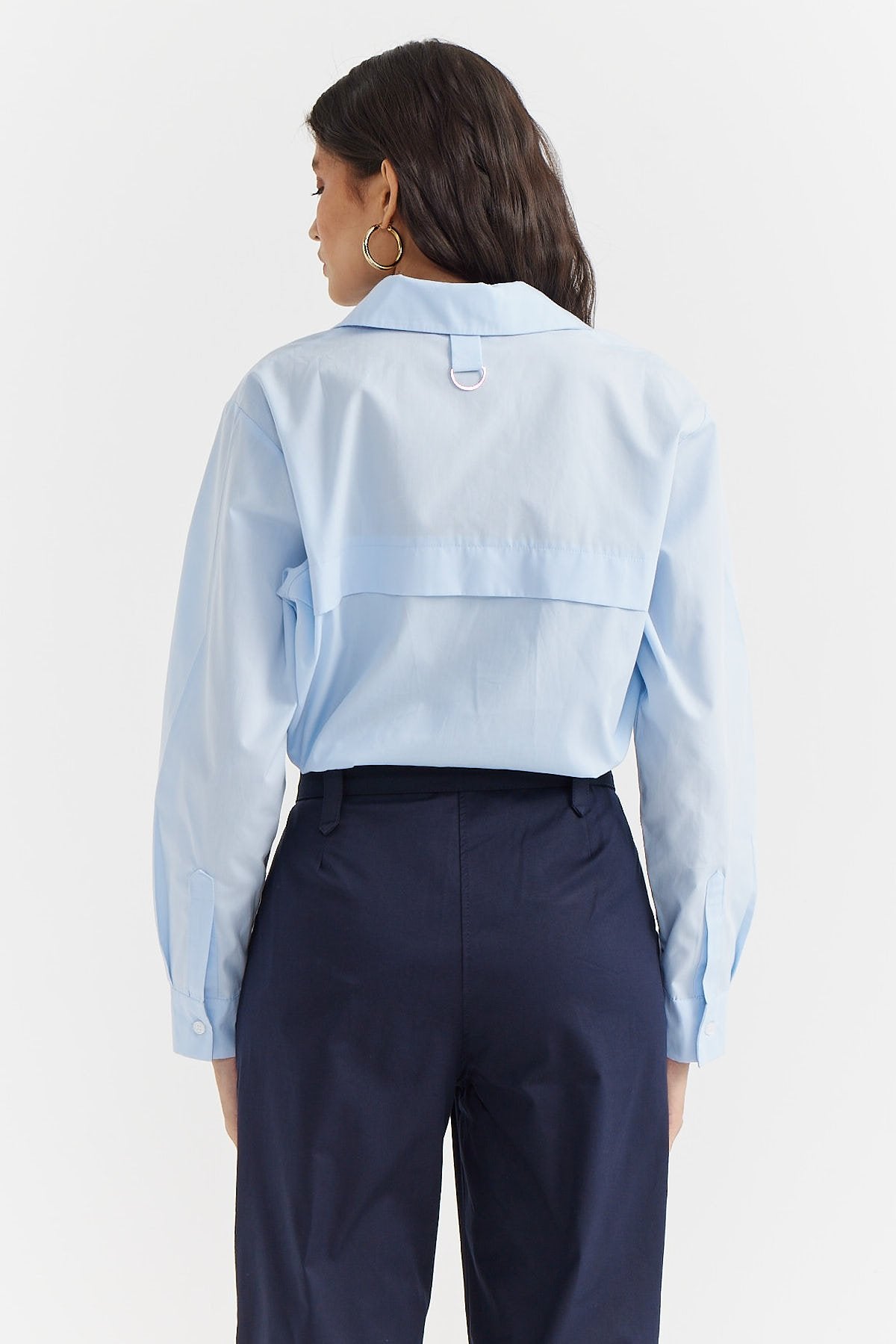 Women's Pocket Detailed Cotton Shirt