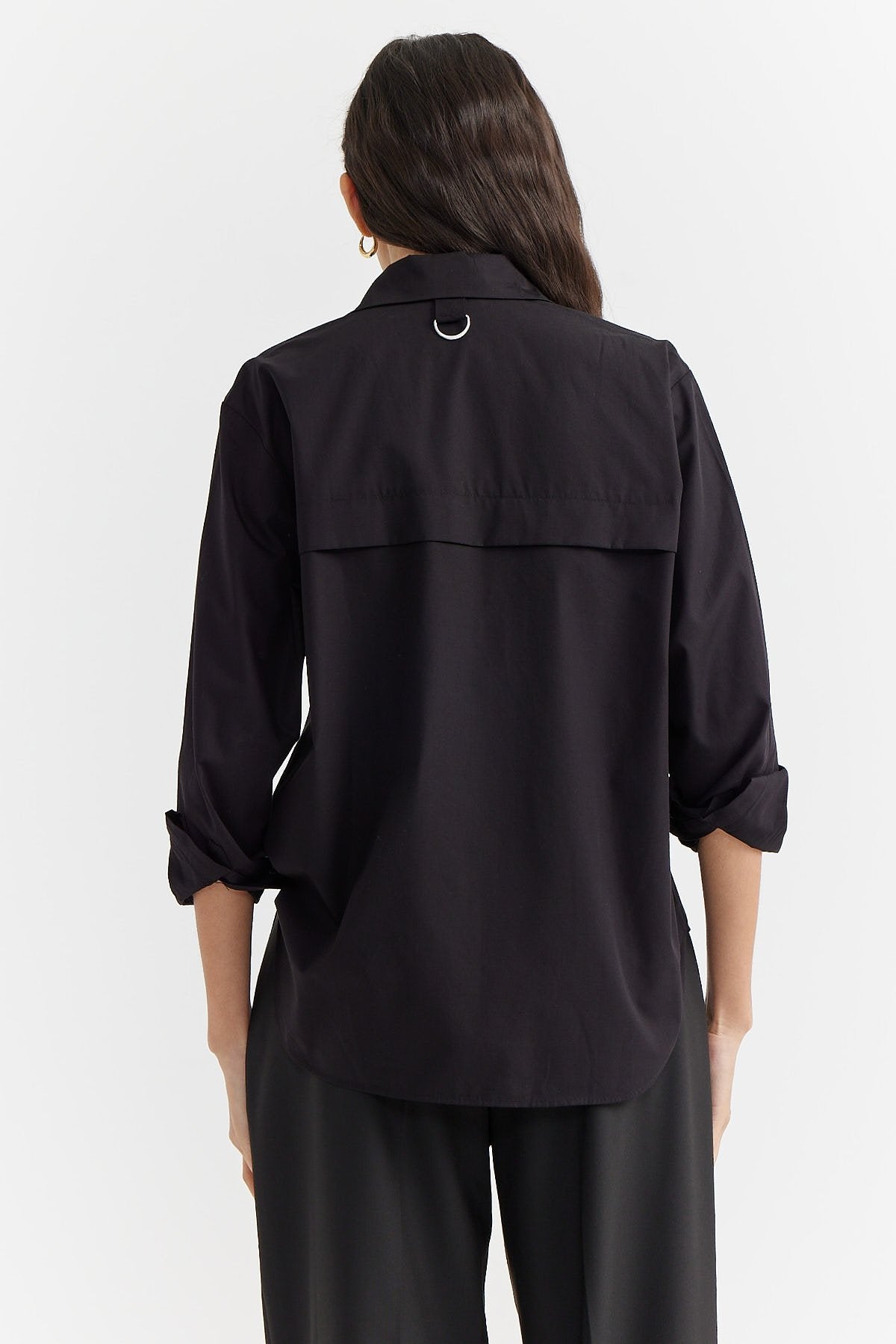 Women's Pocket Detailed Cotton Shirt