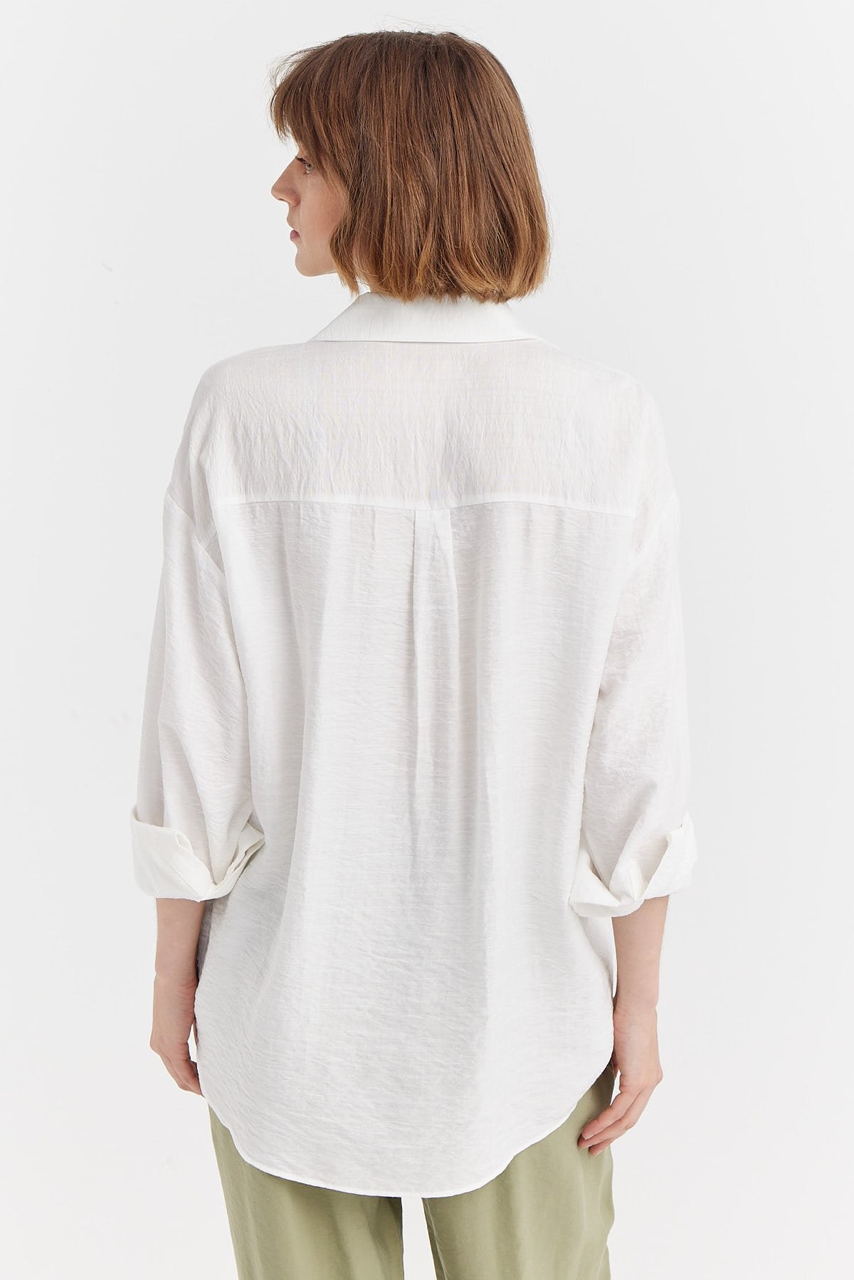 Women's Textured Oversize Shirt